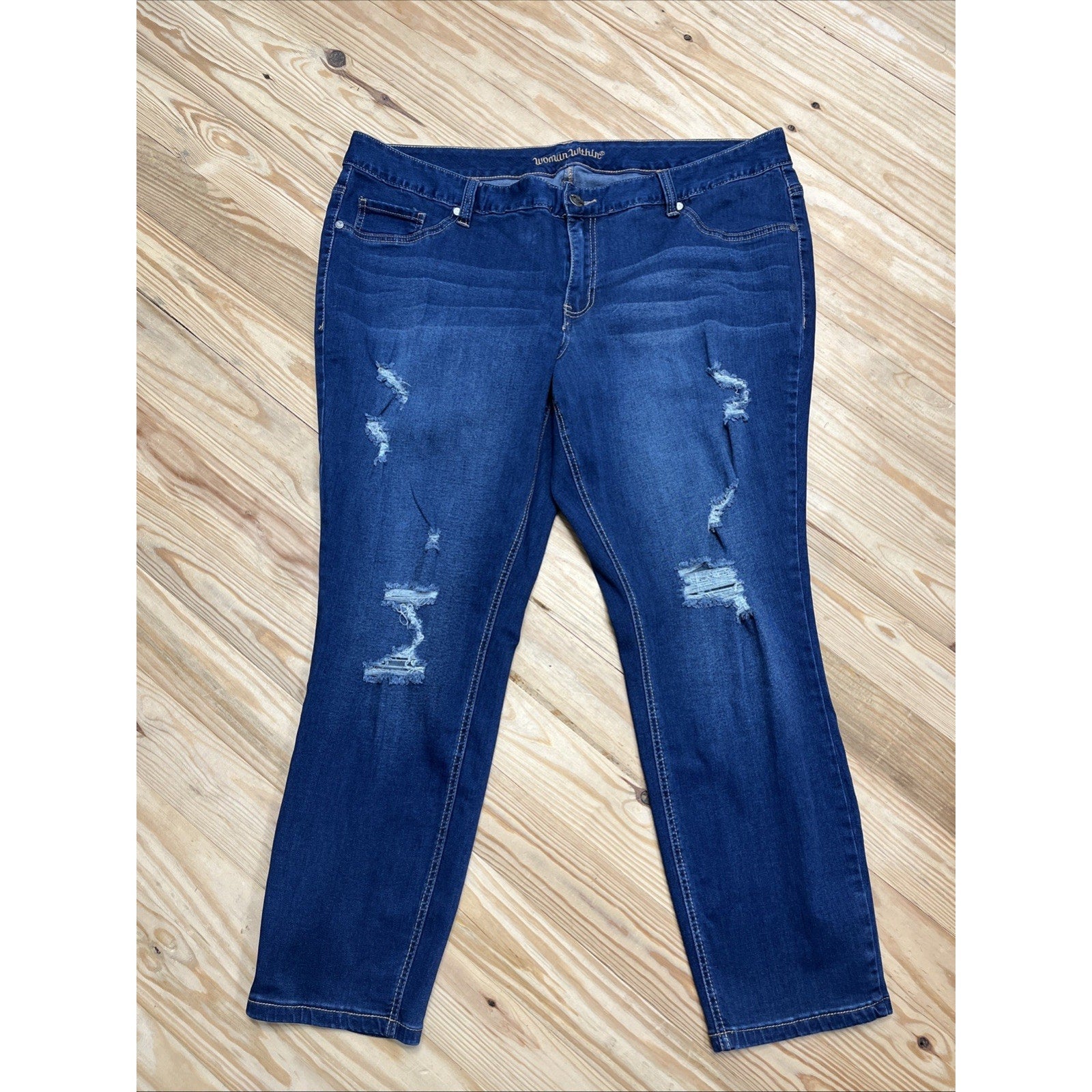 Denim Jeans Woman Within, Size 24W