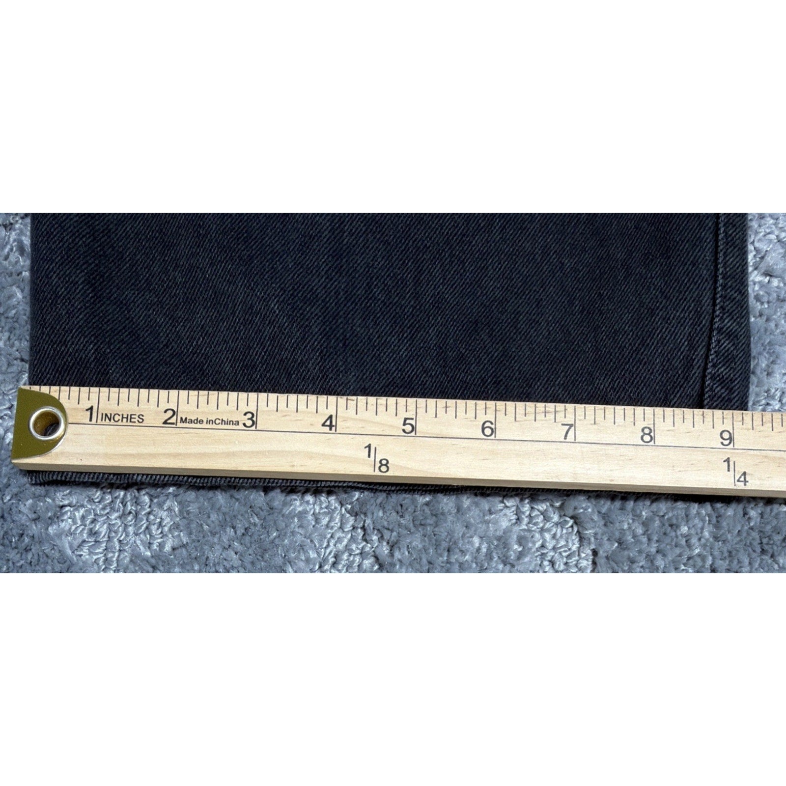 Levis 550 Relaxed Fit Red Tab 35x25 Jeans Denim Dark Hemmed