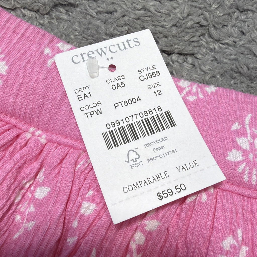 NWT J Crew Crewcuts Girl's Skort Summer/Spring - Cotton Blend - Pink Sz 12