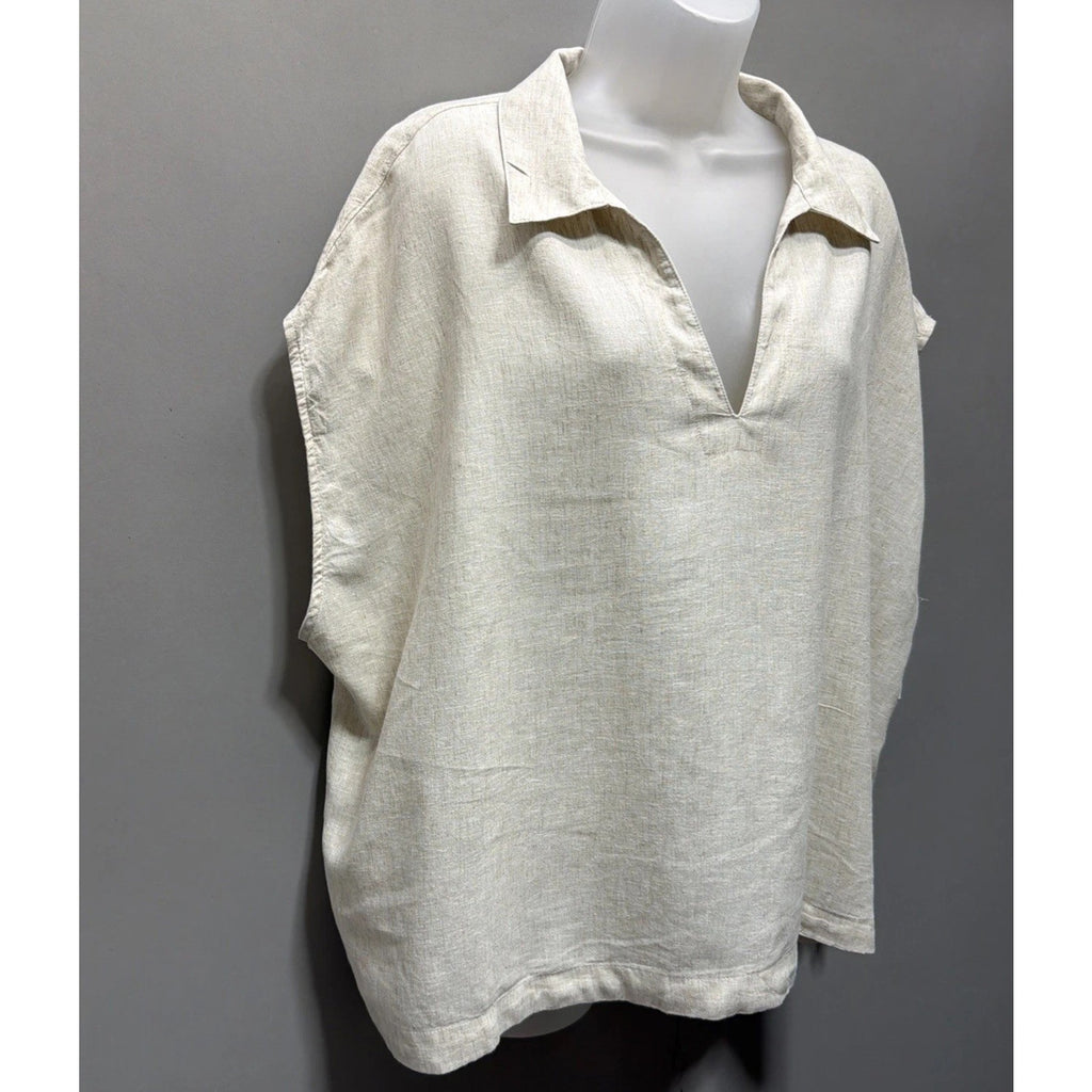 NWT Old Navy Womens Linen Blend V Neck Top Plus SIZE 2X