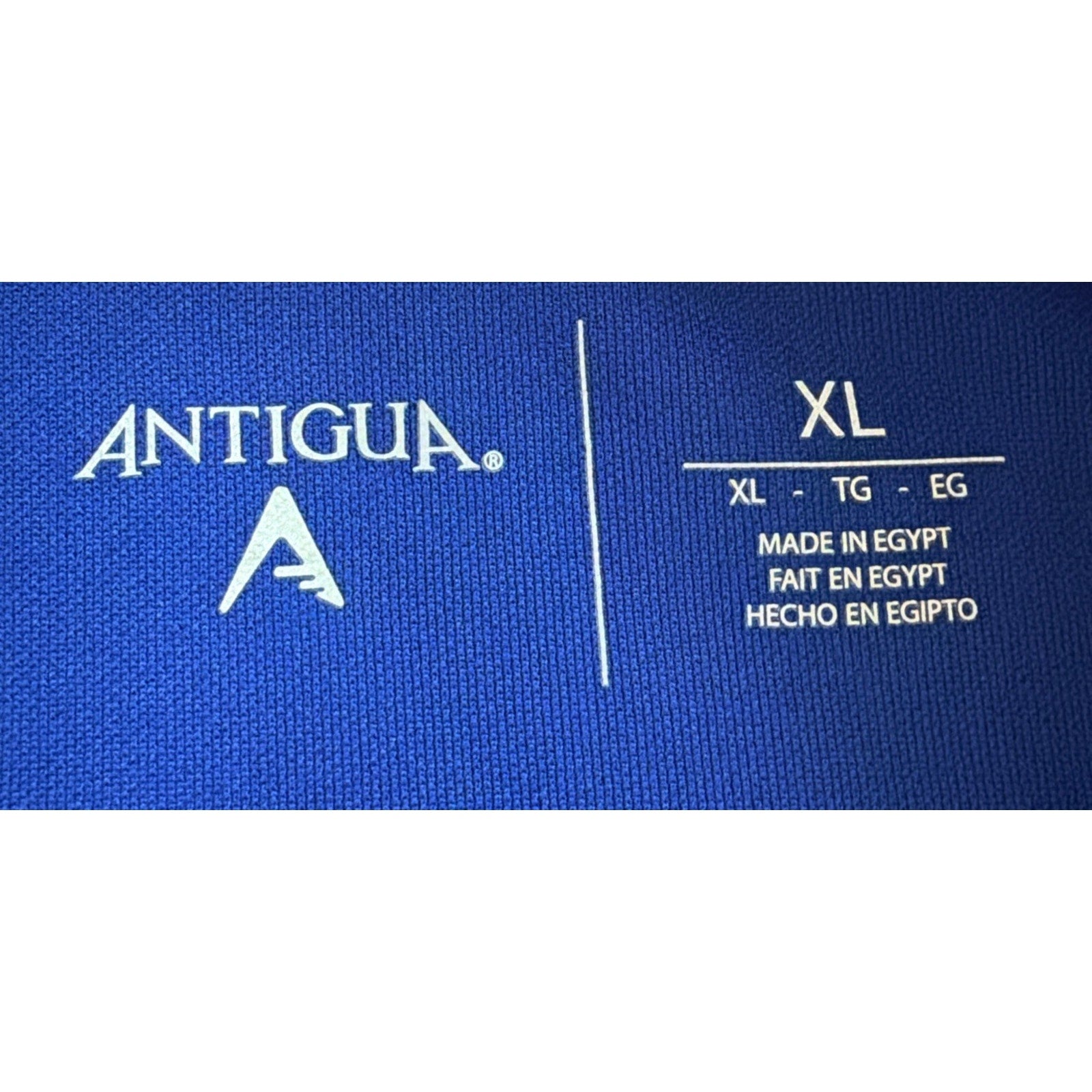 Memphis State Tigers Antigua Royal Logo Polo Golf Sz XL