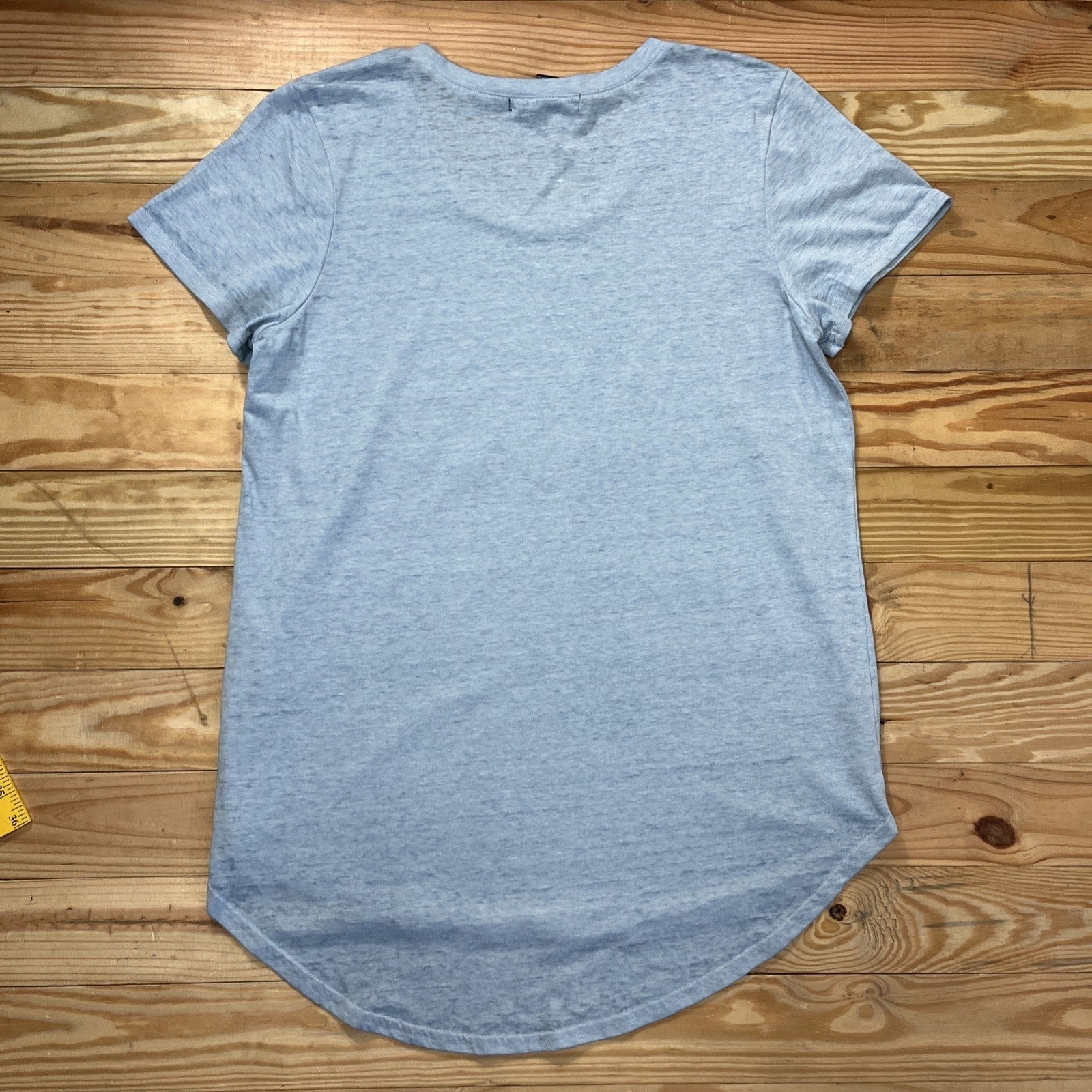 Sable Sky Diamonds Are A Girls Best Friend Tee Slub Knit Top Light Blue Size XL