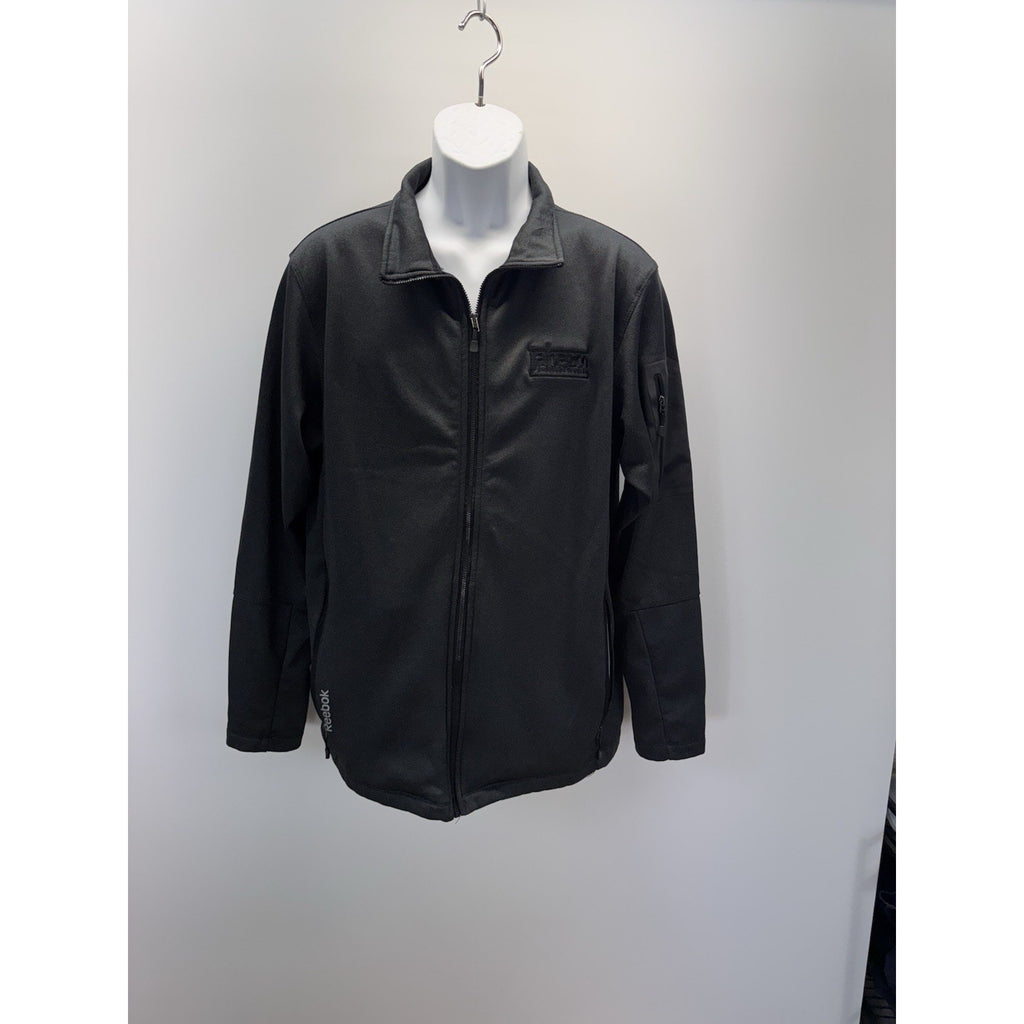 Reebok Mens Lightweight Jacket Black Large Zip Fleece Lined Jabezoo Industrial