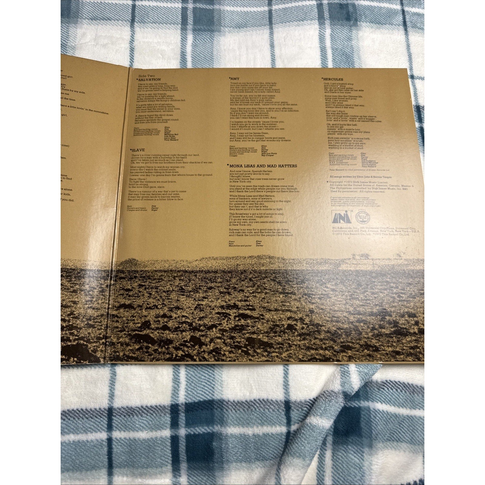 Elton John Honky Chateau Vinyl LP Ruby Red VG/VG+ Elton John’s 5th Album