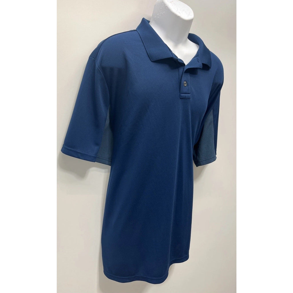 Magellan Mens 2XL Polo Navy Blue Fish Gear Moisture Wicking Shirt