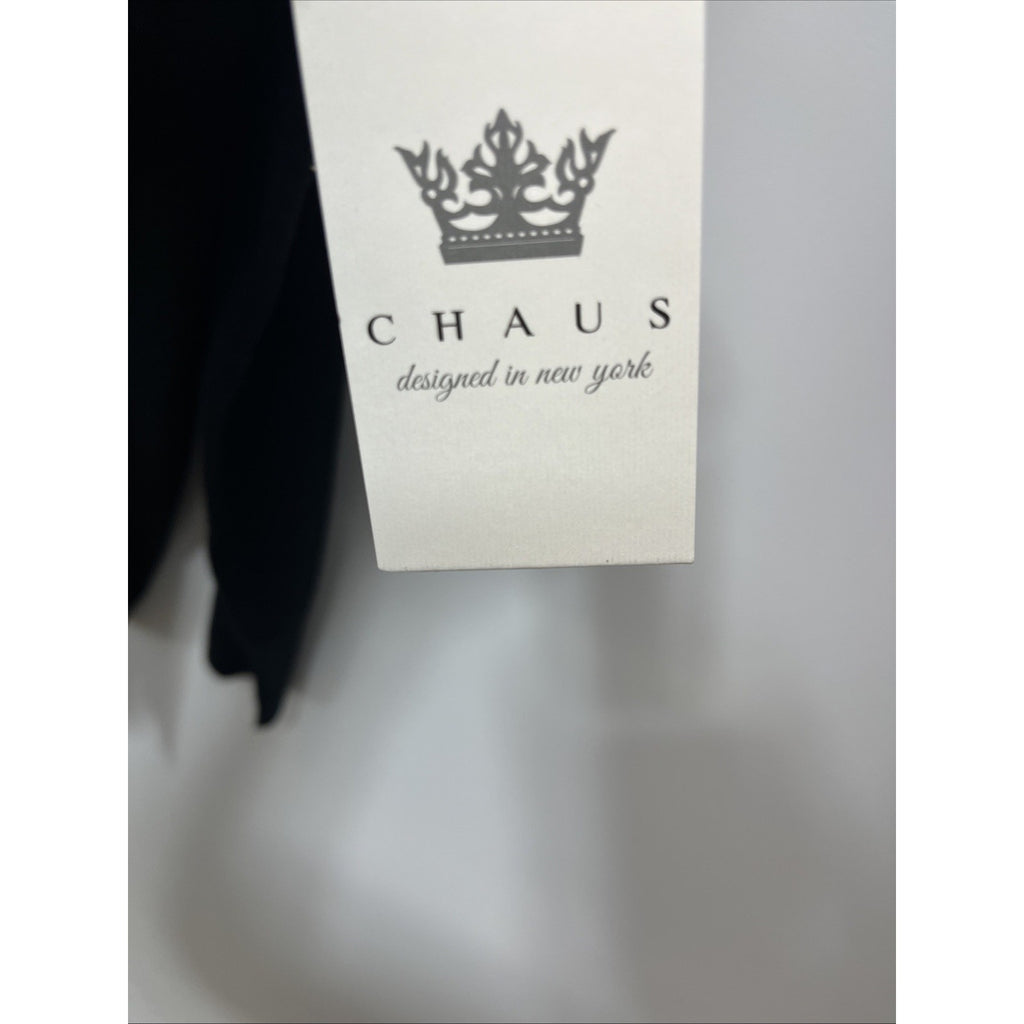 Women's Chaus Black Lightweight Sweater w/ Gold Studs detailing - Size L NWT