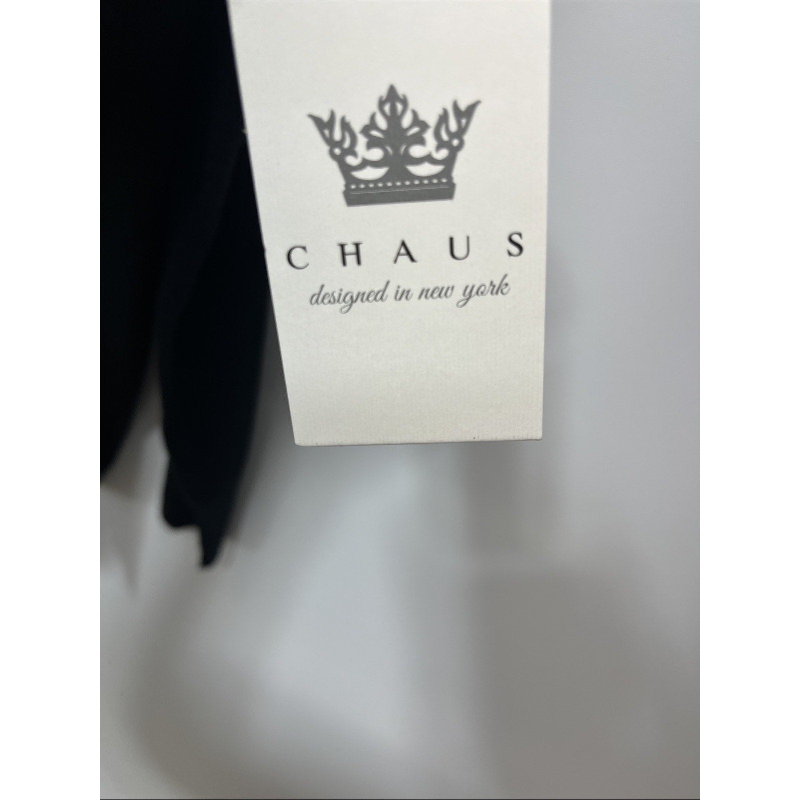 Women's Chaus Black Lightweight Sweater w/ Gold Studs detailing - Size L NWT