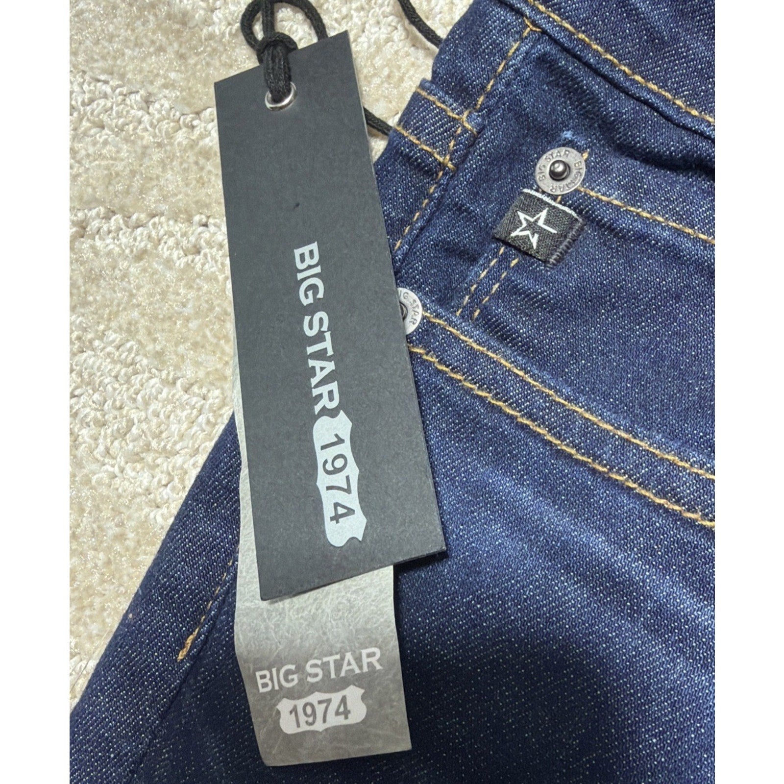 Big Star Remy Low Rise Fit Women's Blue Jeans Denim 32S Stretch Sz 32x30 NWT Y2K