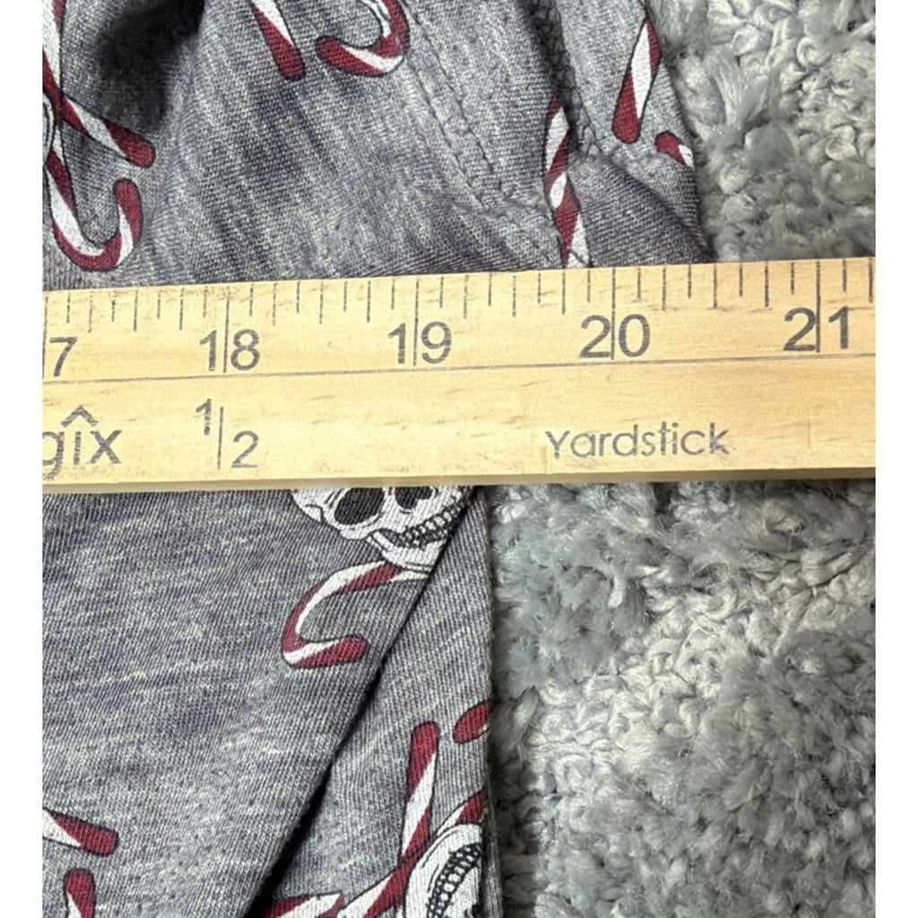 TORRID Classic Skull Candy Cane Short Sleeve T-Shirt Size 00 L Holiday