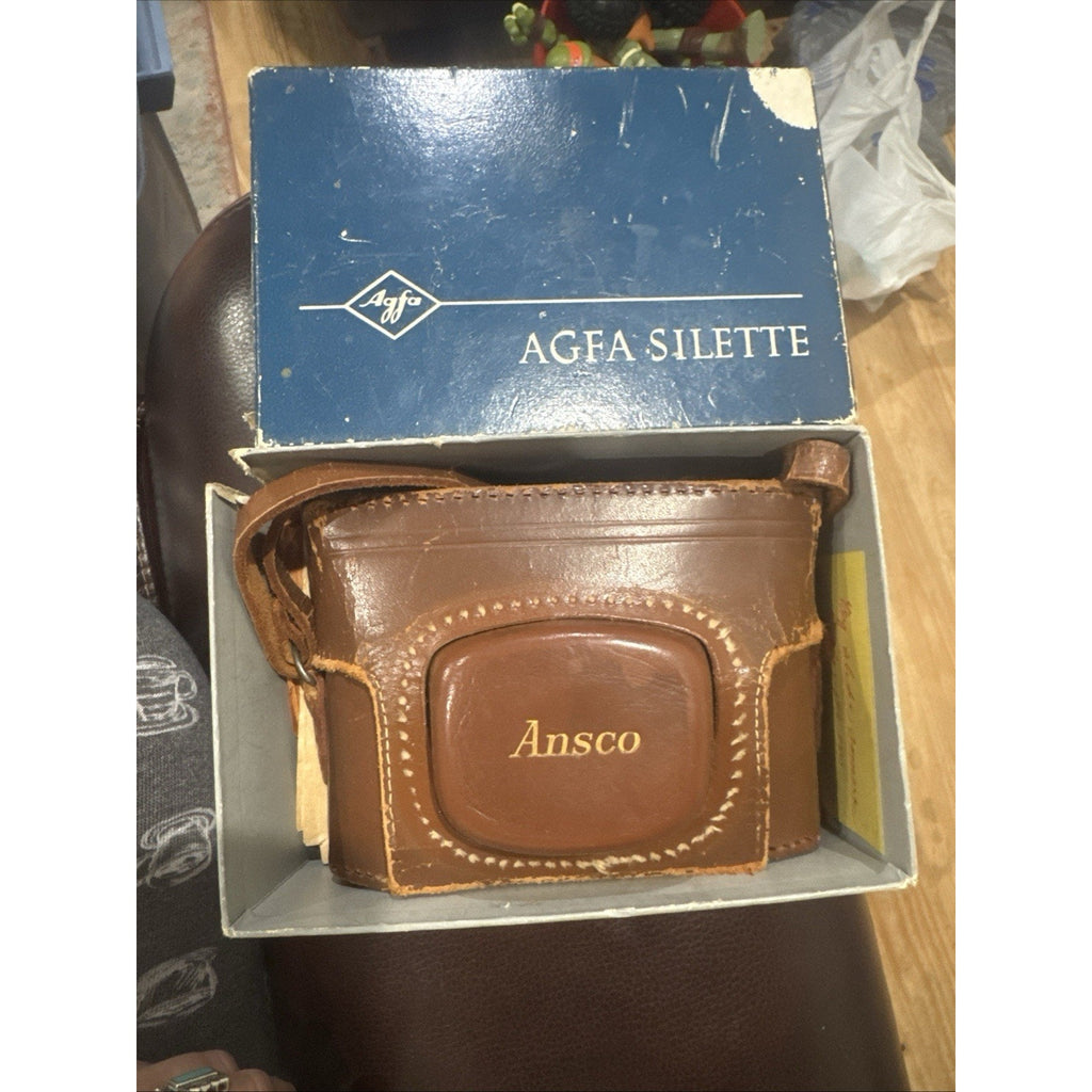 Vintage Agfa Silette 35mm Film Camera Agfa Apotar Lens Original Box Manual Case