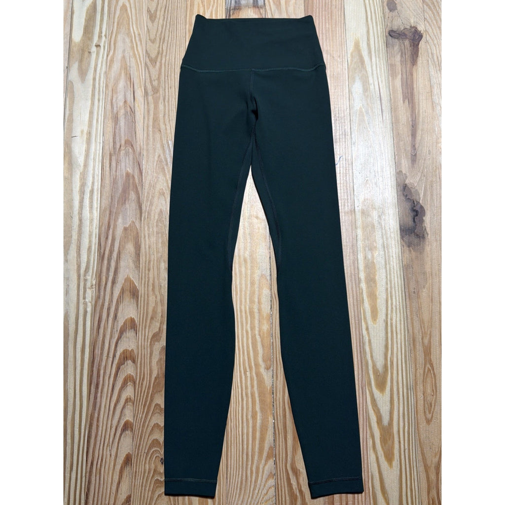 Lululemon Wunder Train High-Rise Tight Green Leggings 28” Inseam Size 2 NWOT