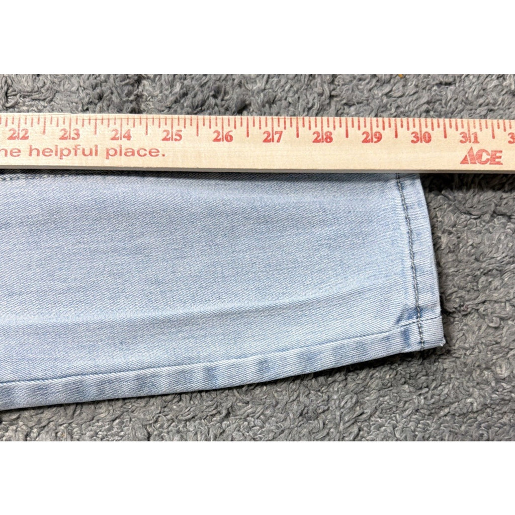 Seven 7 Jeans Womens 6 Blue Tummyless High Rise Skinny Distressed