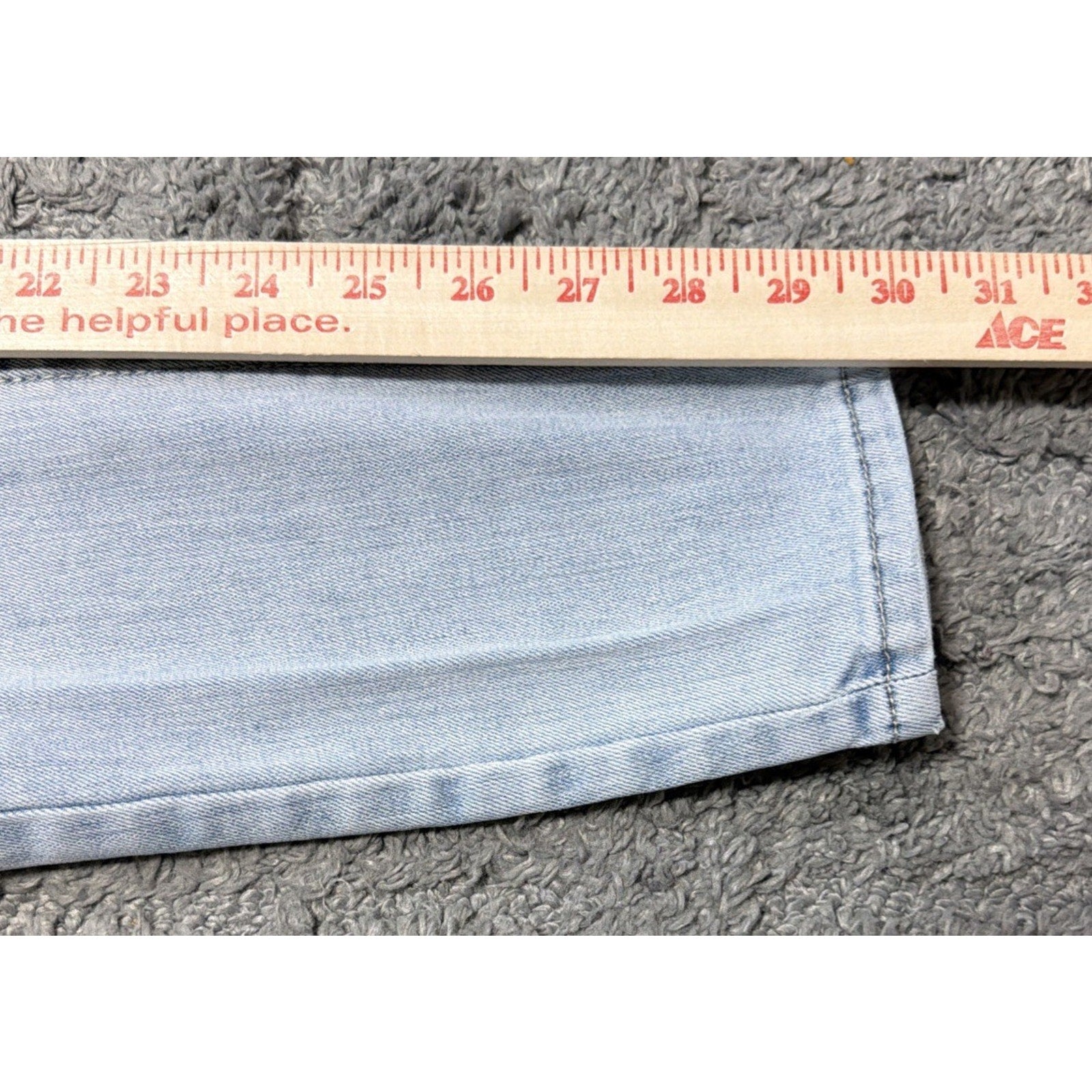Seven 7 Jeans Womens 6 Blue Tummyless High Rise Skinny Distressed