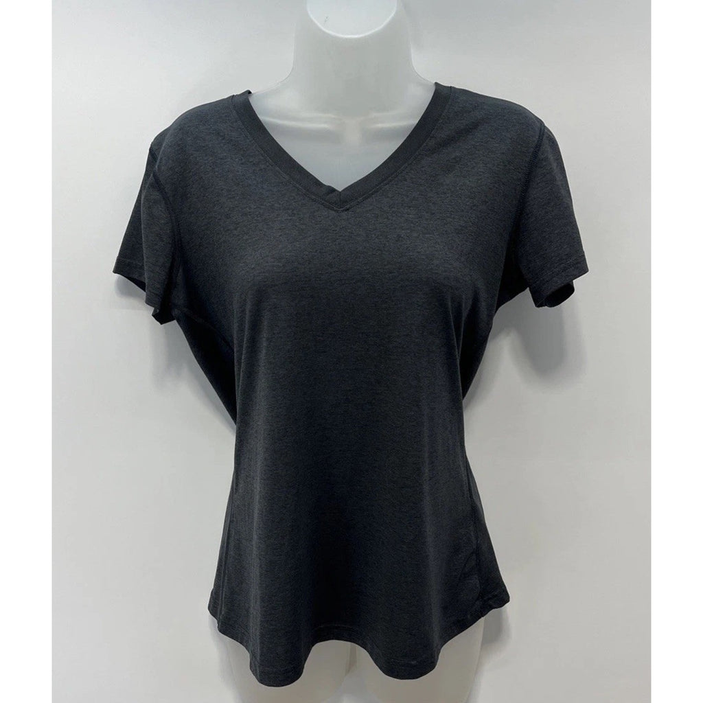 Nike Dri-FIT V-Neck T-Shirt / M/ Dark Grey / Short-Sleeve / Regular Fit