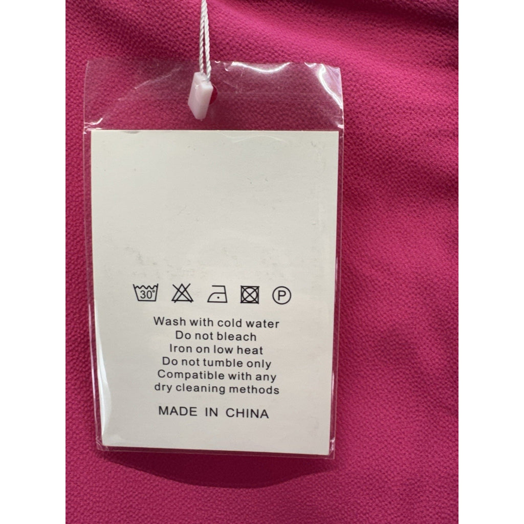 Belongsci Women’s Bright Pink Bell Sleeve Shift Dress Size M NWT Boutique