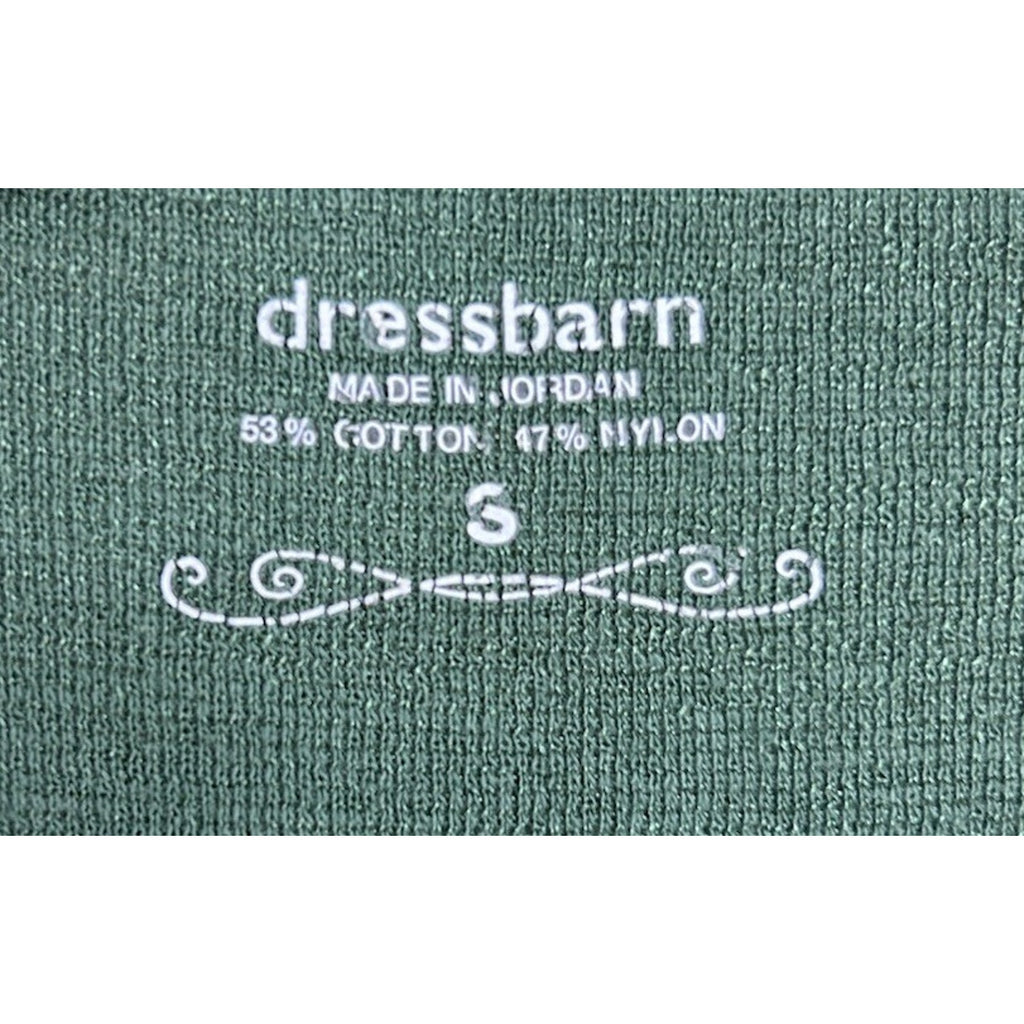 Dressbarn Green Womens Size Small Office Casual Top.