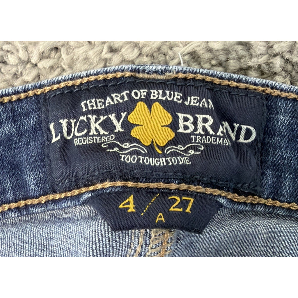 Lucky Brand Womens Sweet Boot Cut Jeans Blue Pockets Denim 4/27