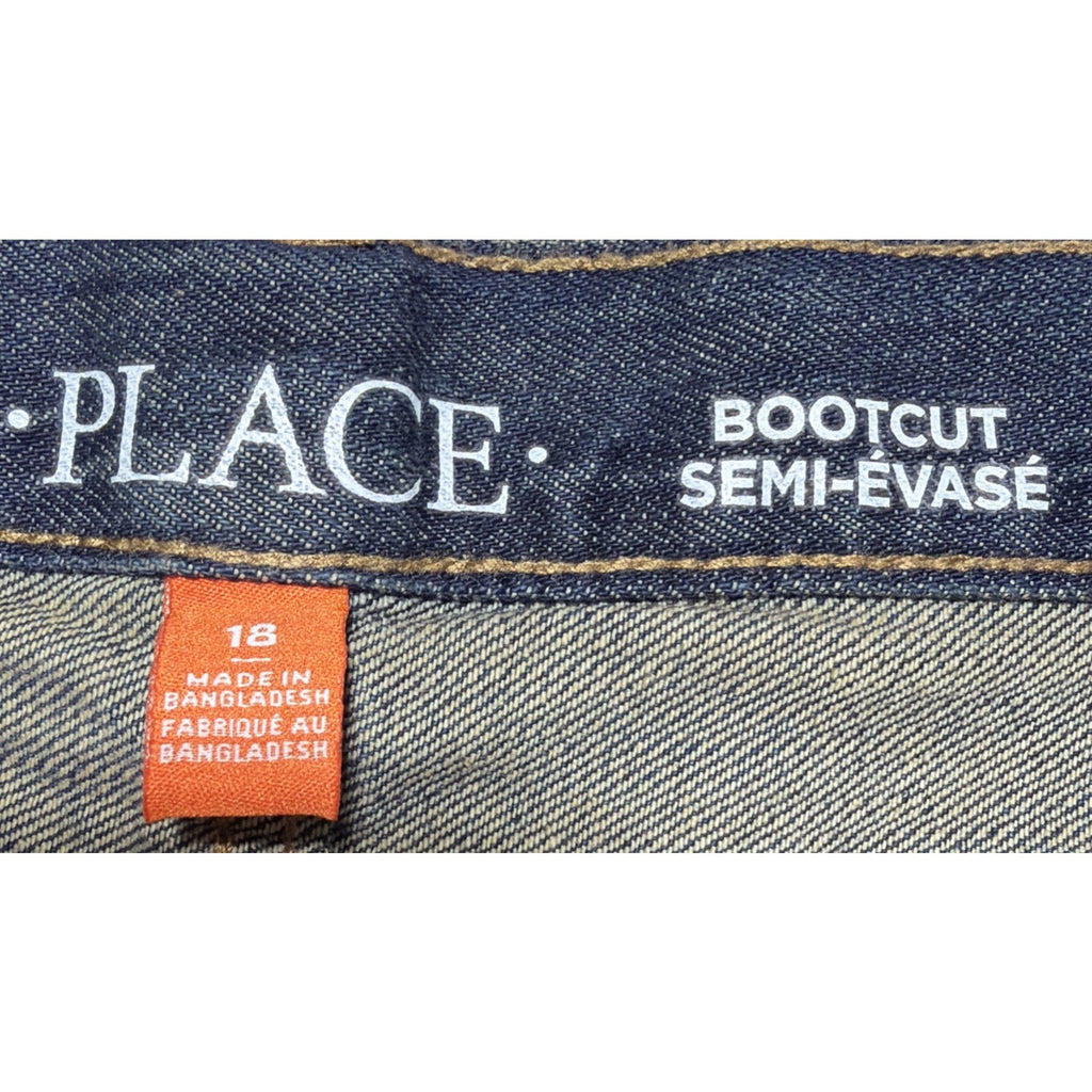 Childrens Place Boys Jeans Size 18 Kids Blue Semi Evase Bootcut Denim 32x30