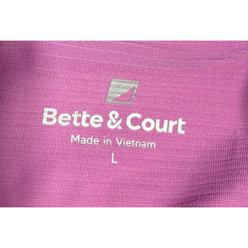 BETTE & COURT Golf Torrey Pines 121st U.S. Open 1/4 Zip Womens Top L Pink Excell