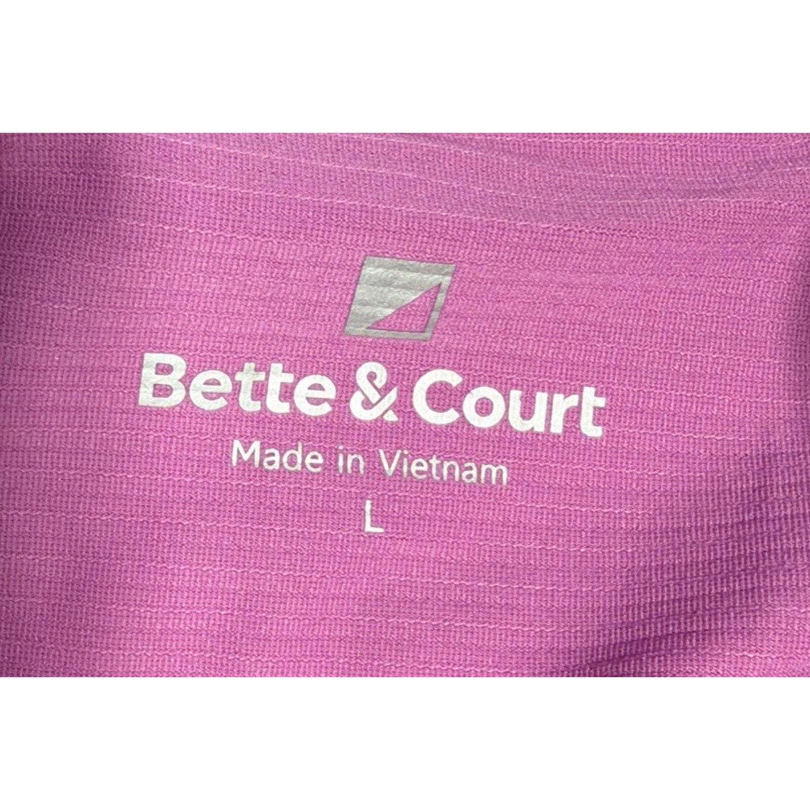 BETTE & COURT Golf Torrey Pines 121st U.S. Open 1/4 Zip Womens Top L Pink Excell