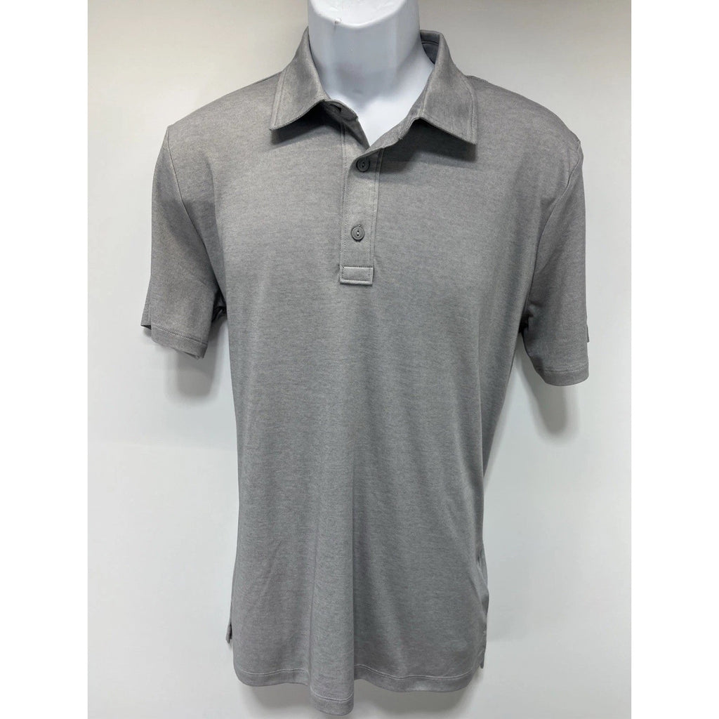 American Eagle Jersey Polo Shirt Mens M Gray Short Sleeve Soft Preppy Casual