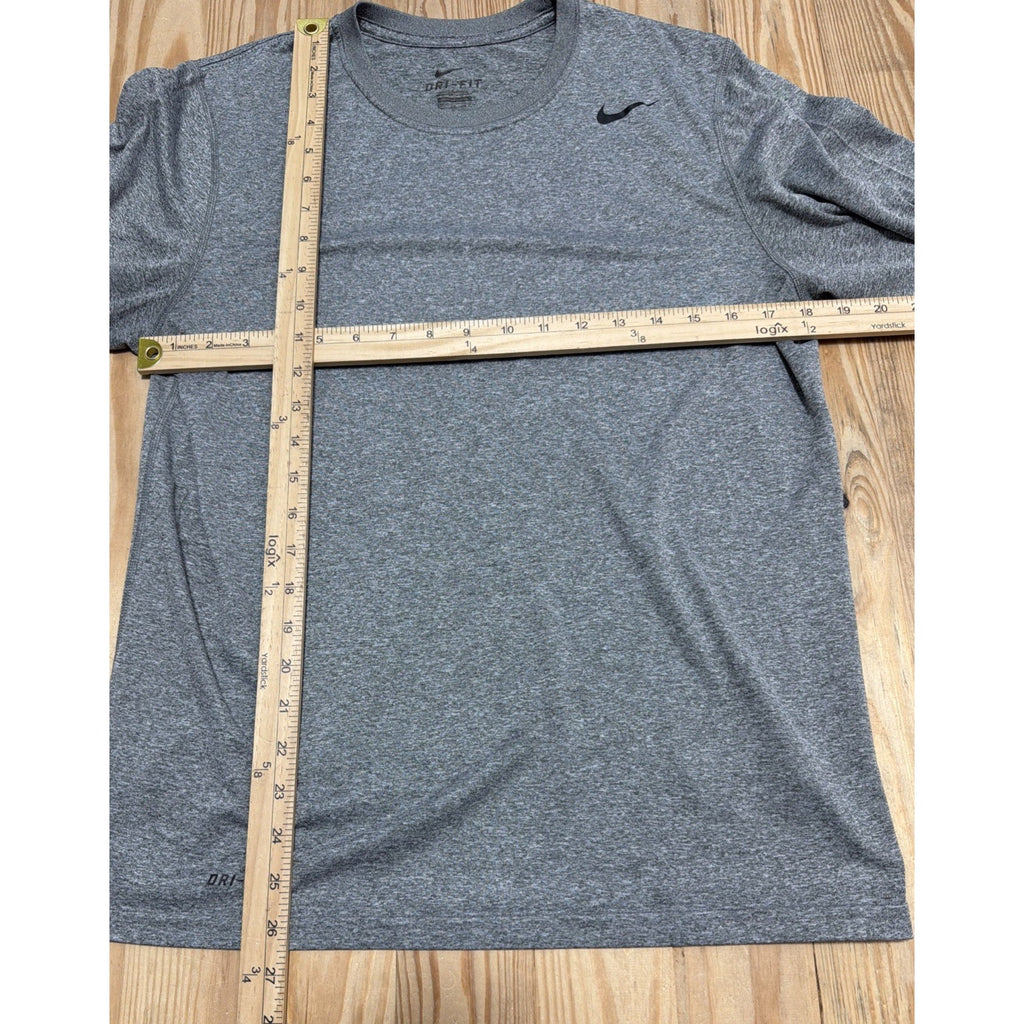 Mens Nike Legend Dri Fit Training Long Sleeve Shirt M Gray Running Gym Run