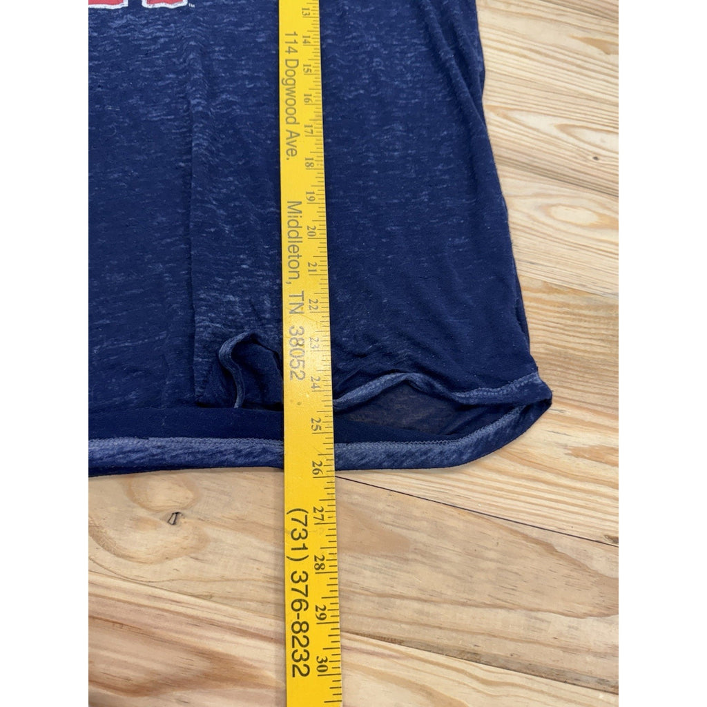 Ole Miss Rebels 47 Brand Women's T Shirt Blue Fade US Medium