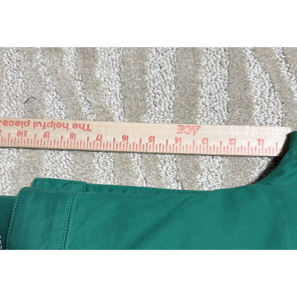 St. Johns Bay Pants Womens 2 Green Wide Leg Mid Ris Stretch Secretly Slender NWT