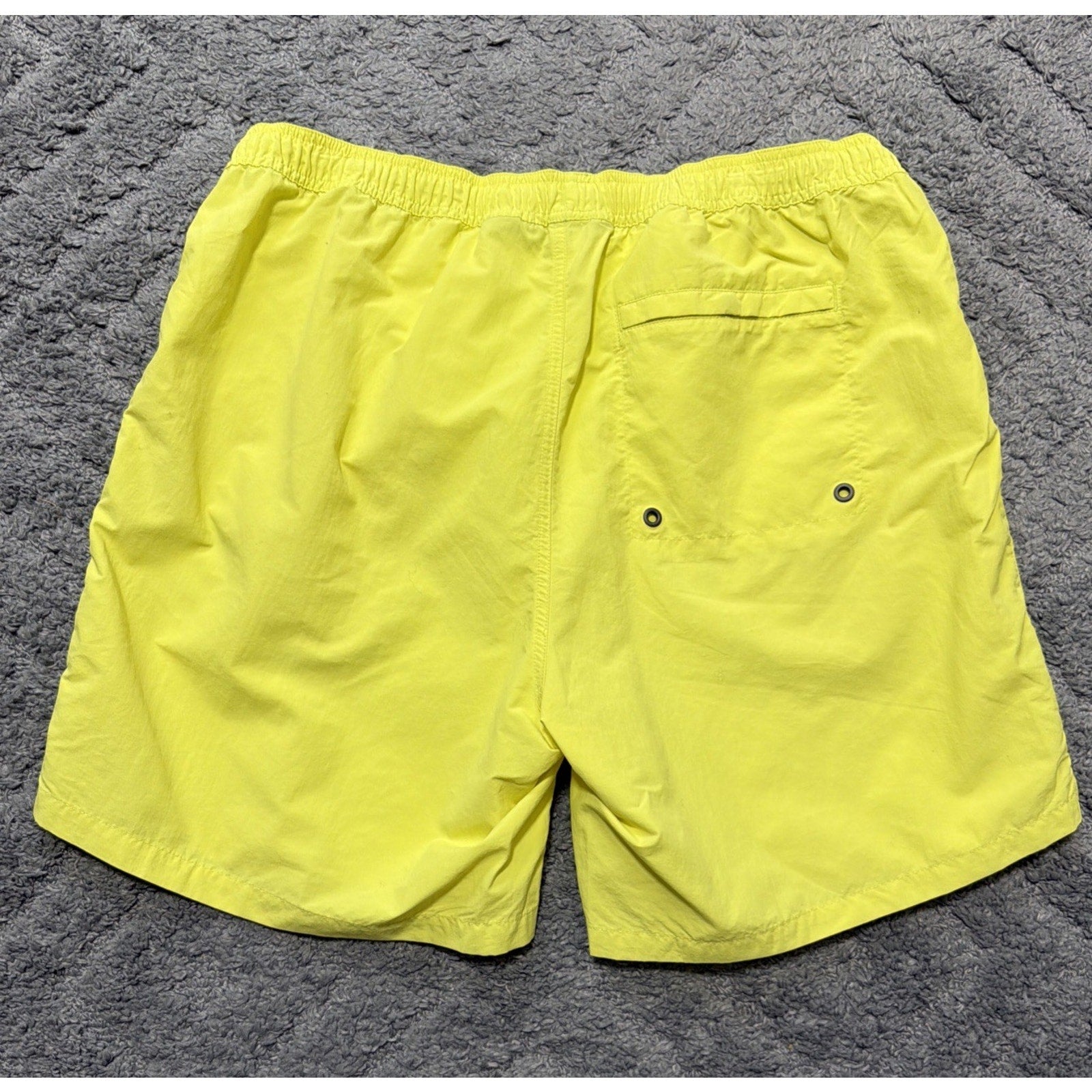 Orvis Swim Trunks Men L Yellow Fishing Shorts