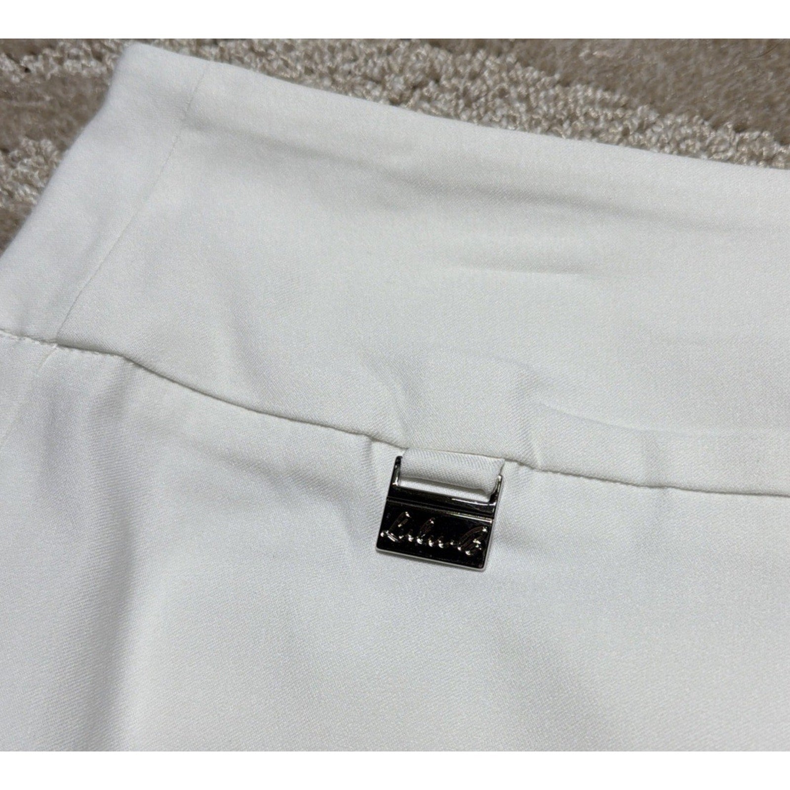 Lulu-B White Scalloped Hem Pull On Skirt Women’s Size 8 NWT Golf Resort