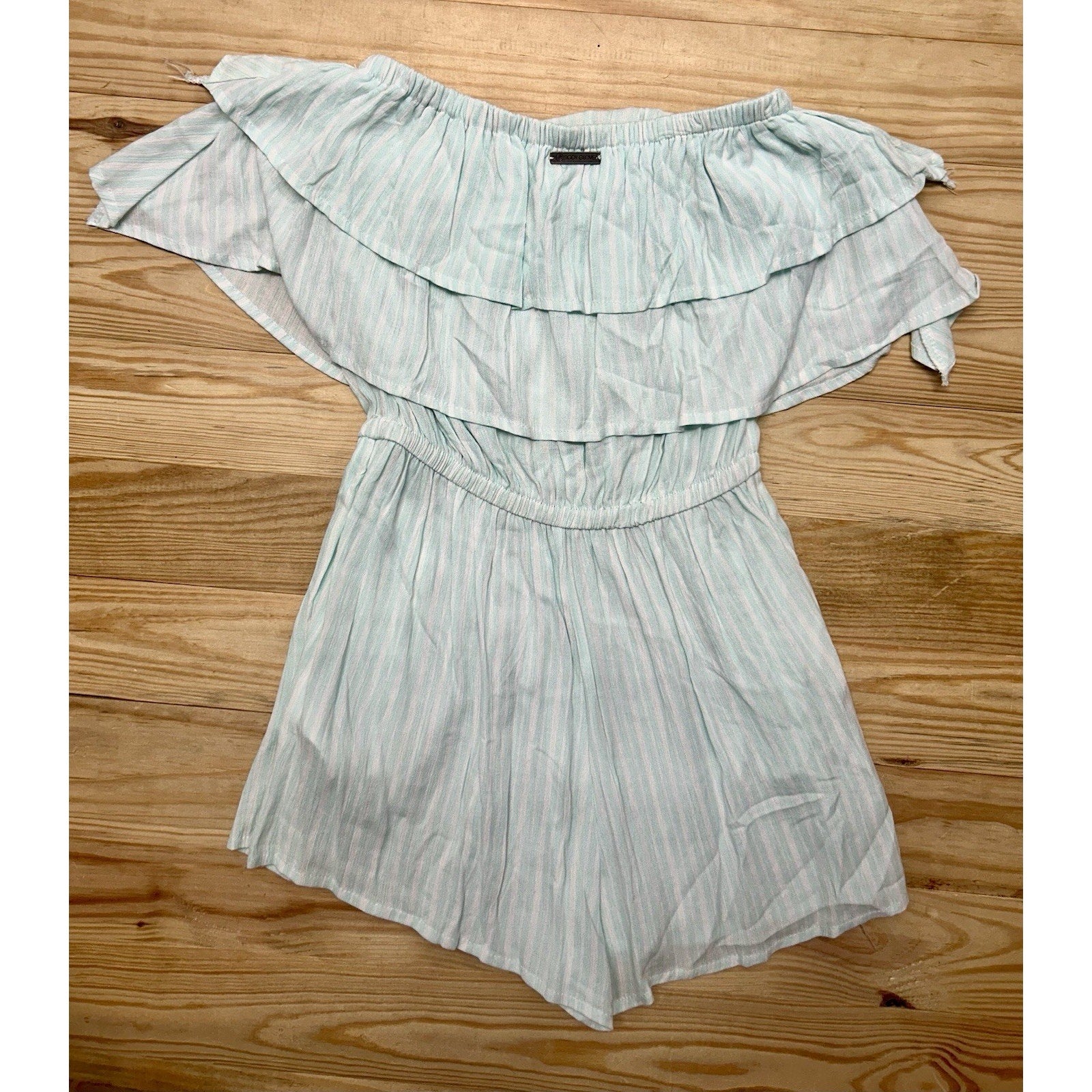 Body Glove Women's Off The Shoulder Romper Flowy Strapless Size Small New W Tags