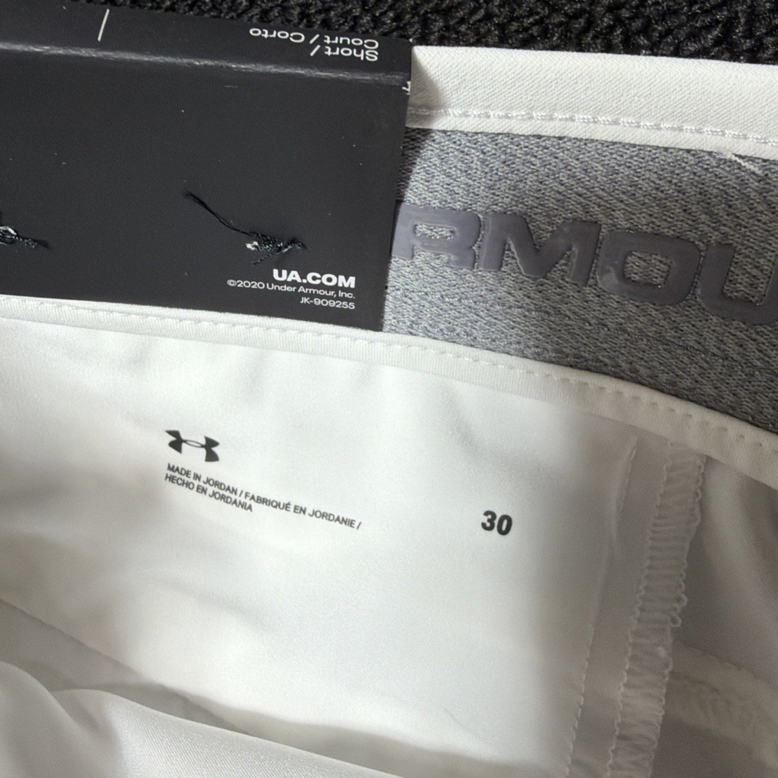 Under Armour Golf Shorts Mens 30 White UA Drive Performance 10" Inseam 1364409