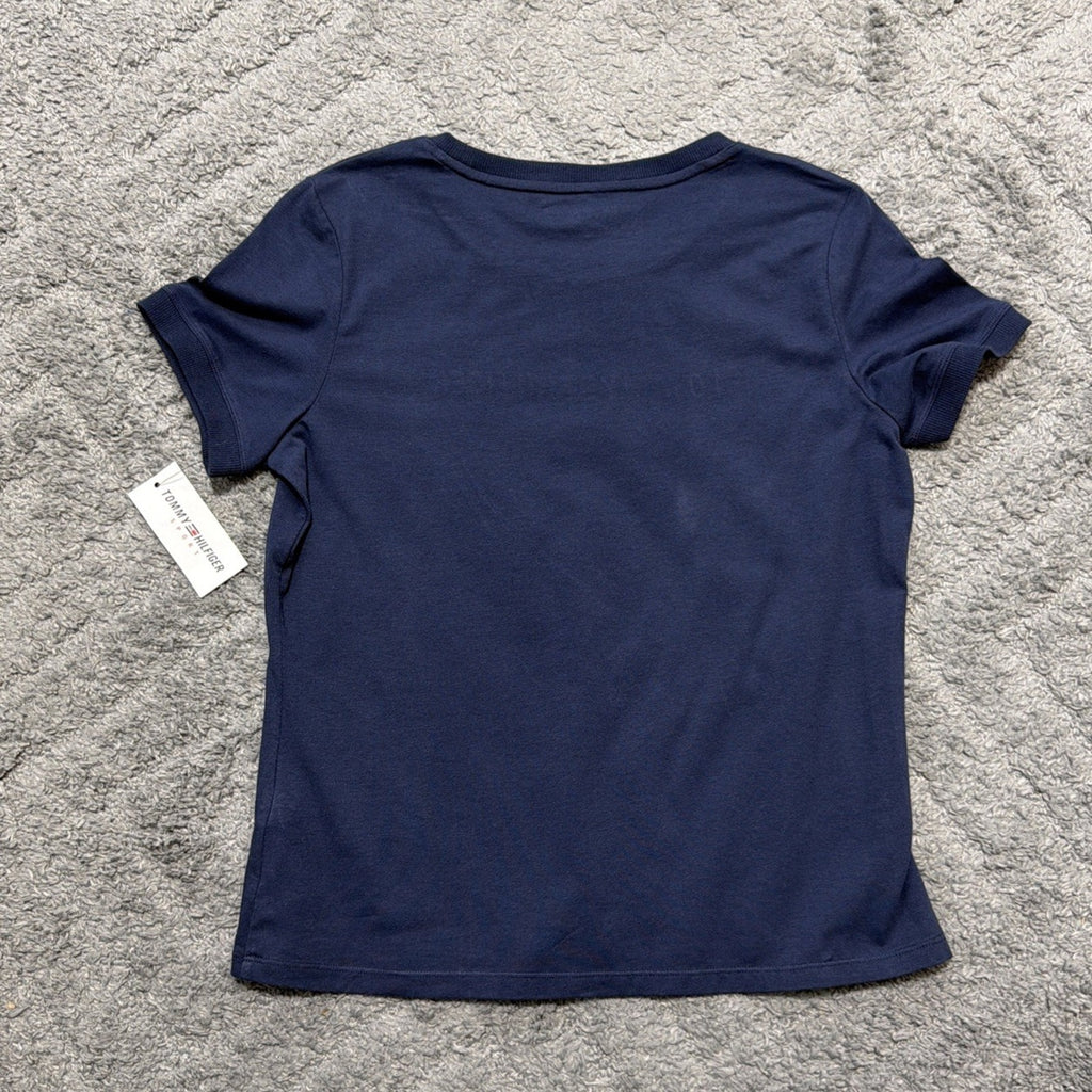 Tommy Hilfiger Sport Women's Embroidered Logo Crewneck T-Shirt Navy M NWT