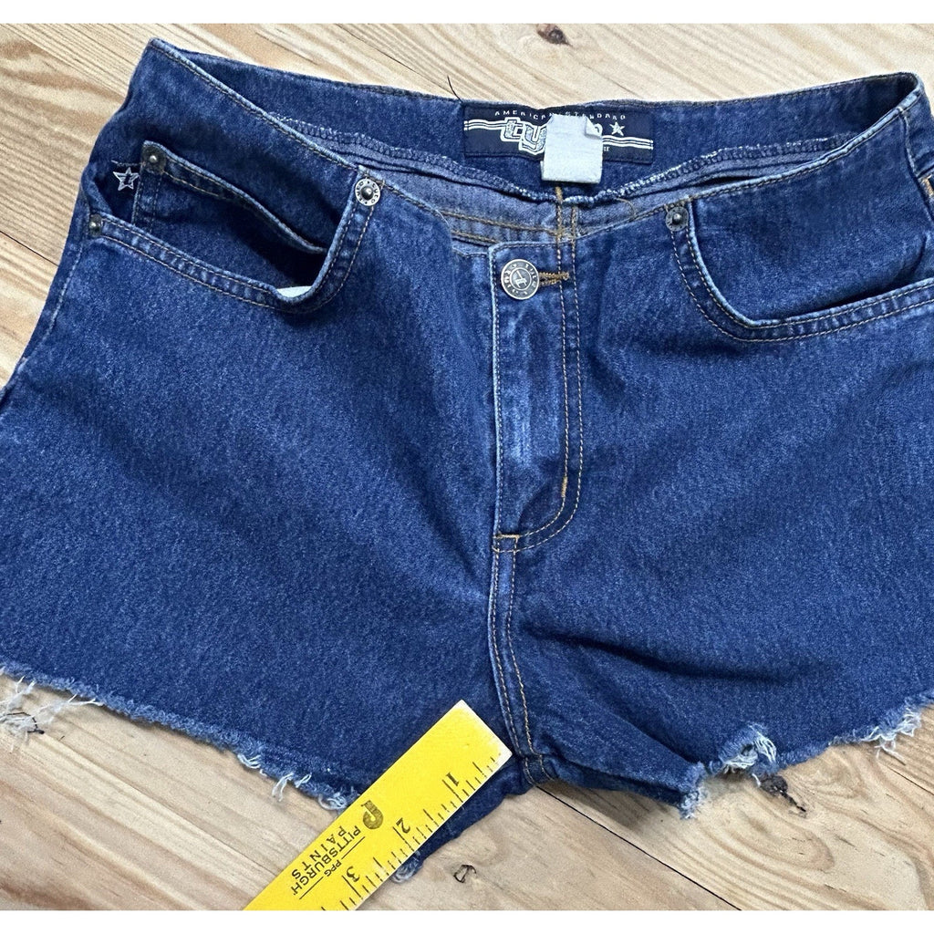Tyte Jeans Women's ladies Shorts Denim Size 5 Blue Jeans Shorts Made IN USA.