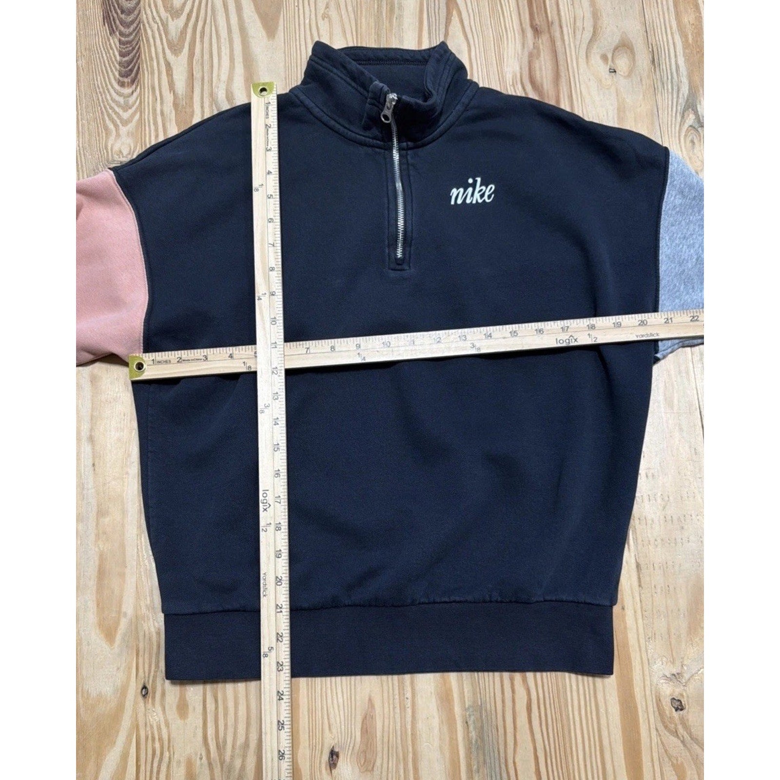 Nike Women Phoenix Fleece Pullover Sweater Color block Size XS