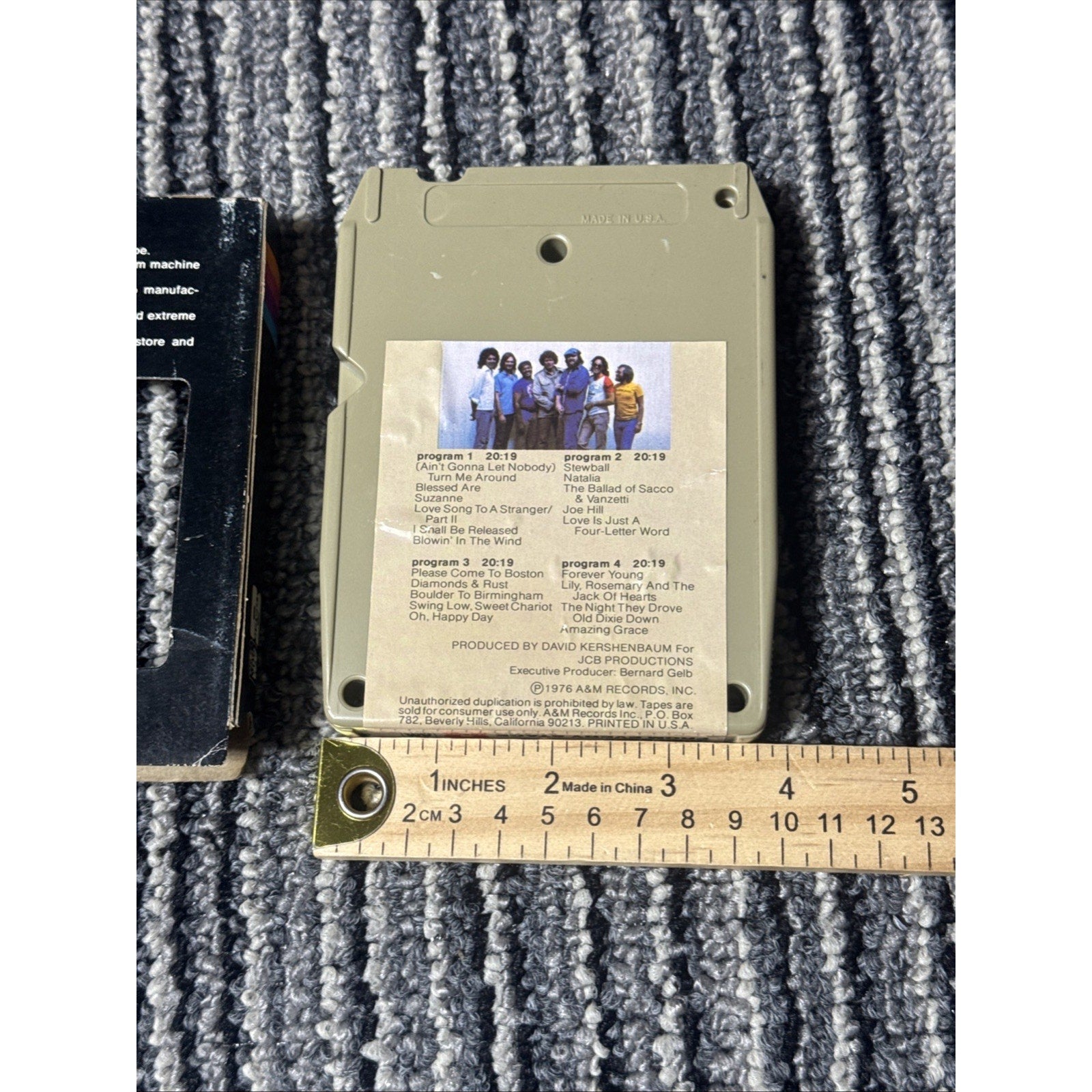 Joan Baez From Every Stage 1976 A&M 8 Track Tape w/ Original Sleeve Vintage