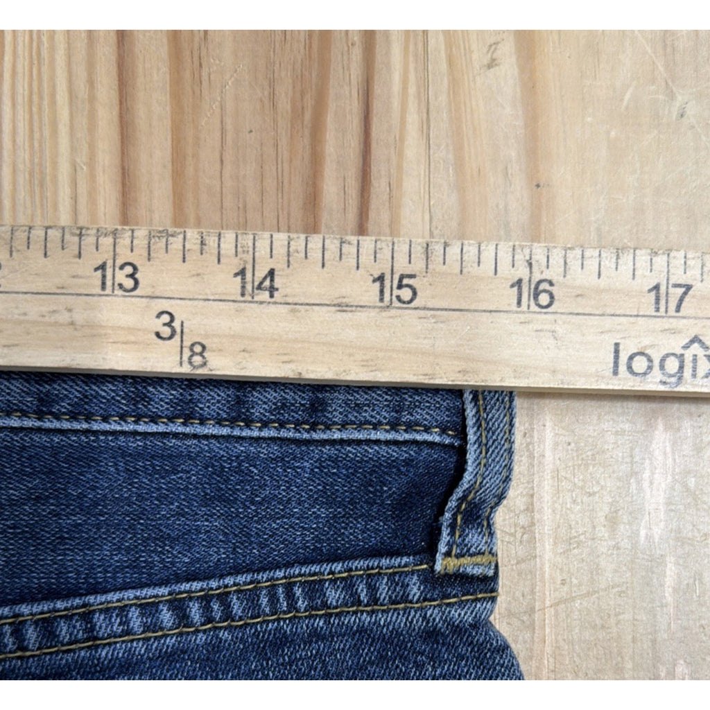 Anthropologie Jeans 27 Womens Pilcro Two Toned Crop Flare Leg Measure 31x28