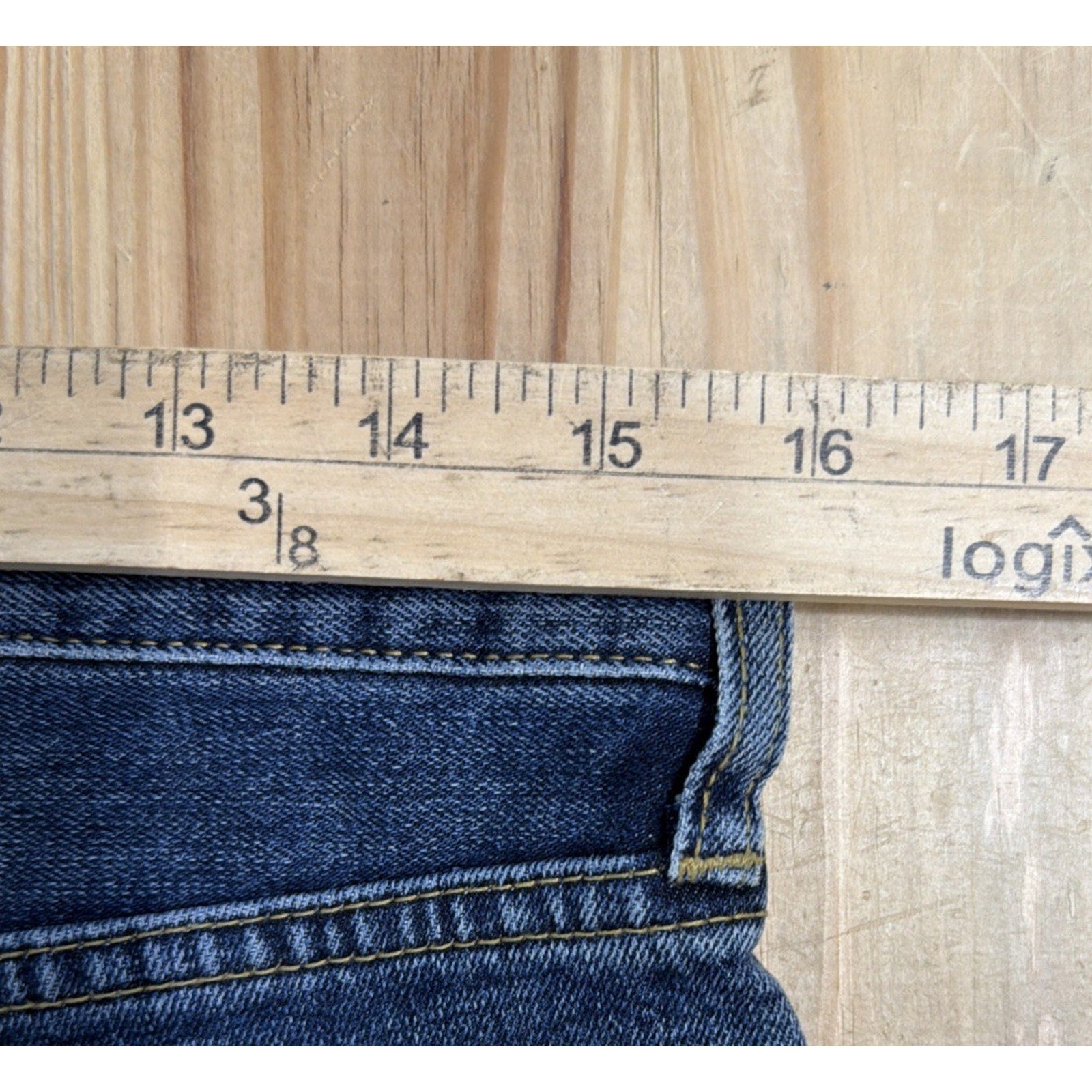 Anthropologie Jeans 27 Womens Pilcro Two Toned Crop Flare Leg Measure 31x28