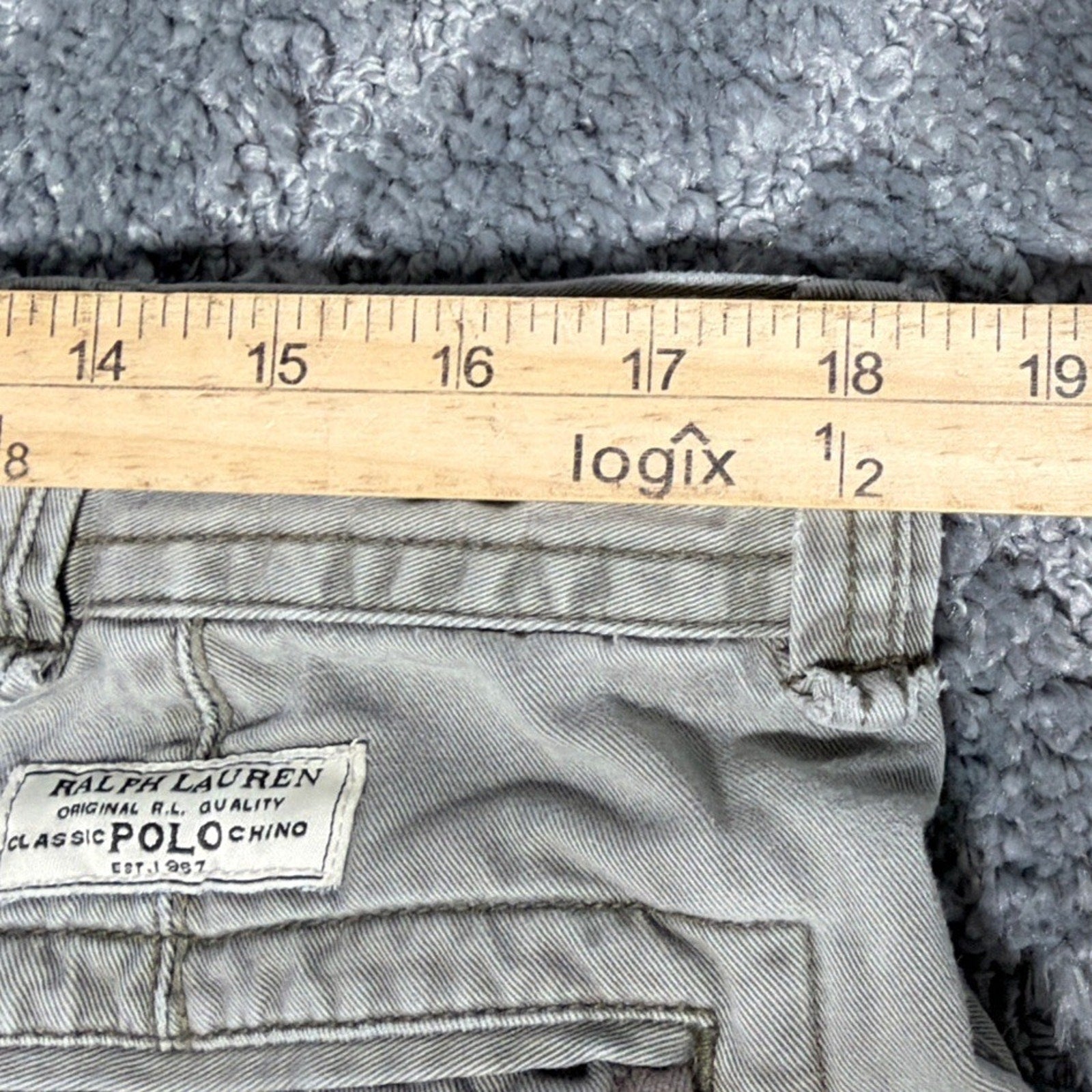 Vintage Polo Ralph Lauren Combat Cargo Shorts Mens 36 Green Cotton Casual Twill