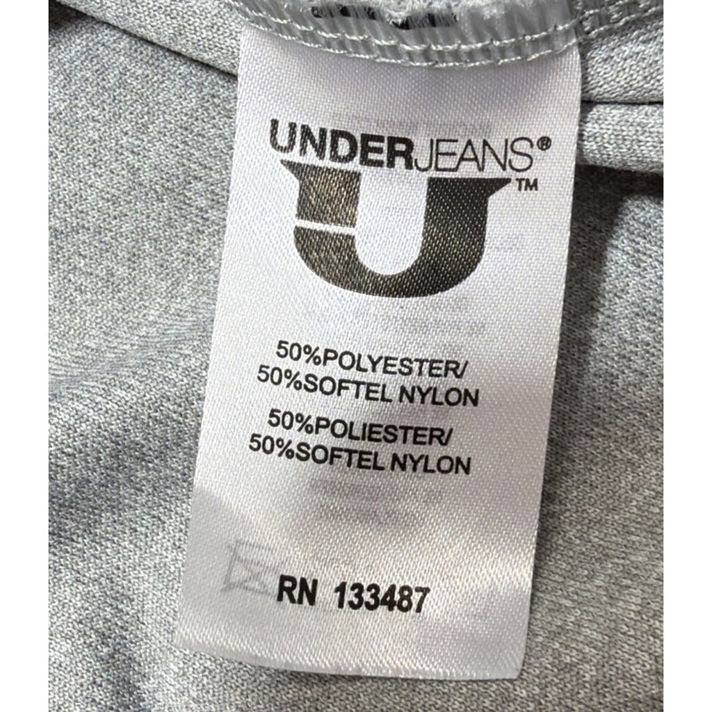 Under Jeans Men Athlete Performance Gear Pullover Hoodie Sz M Gray Blue