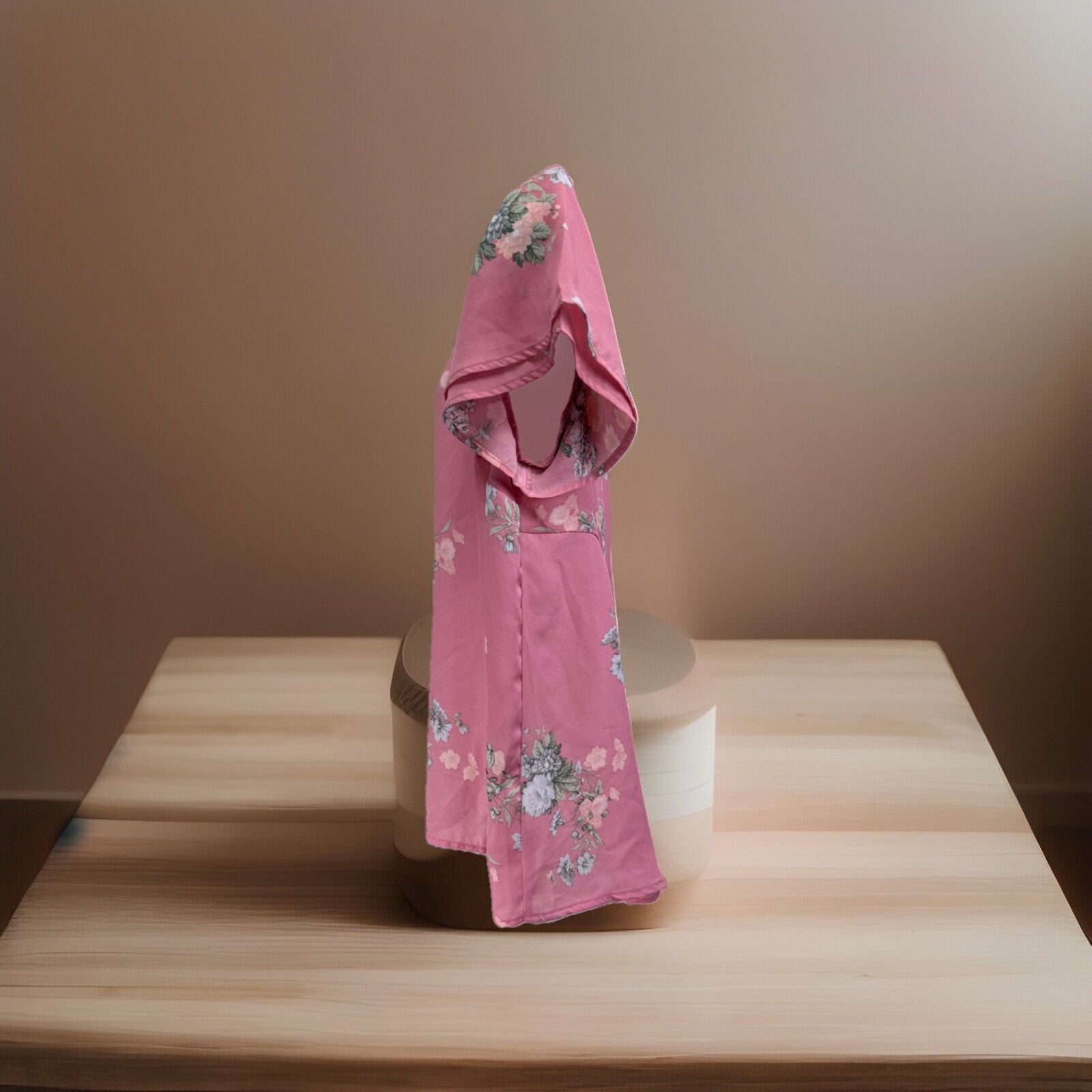 Torrid High Low Back Tunic Sheer Tank Top Chiffon Pink Floral Size 00