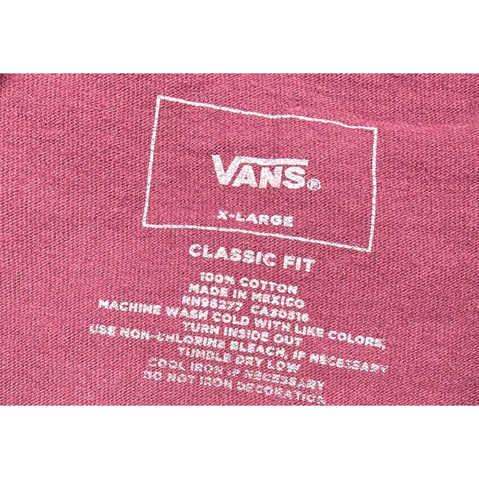 VANS California Orig Off The Wall Short Sleeve T-Shirt XL Skate Skateboarding