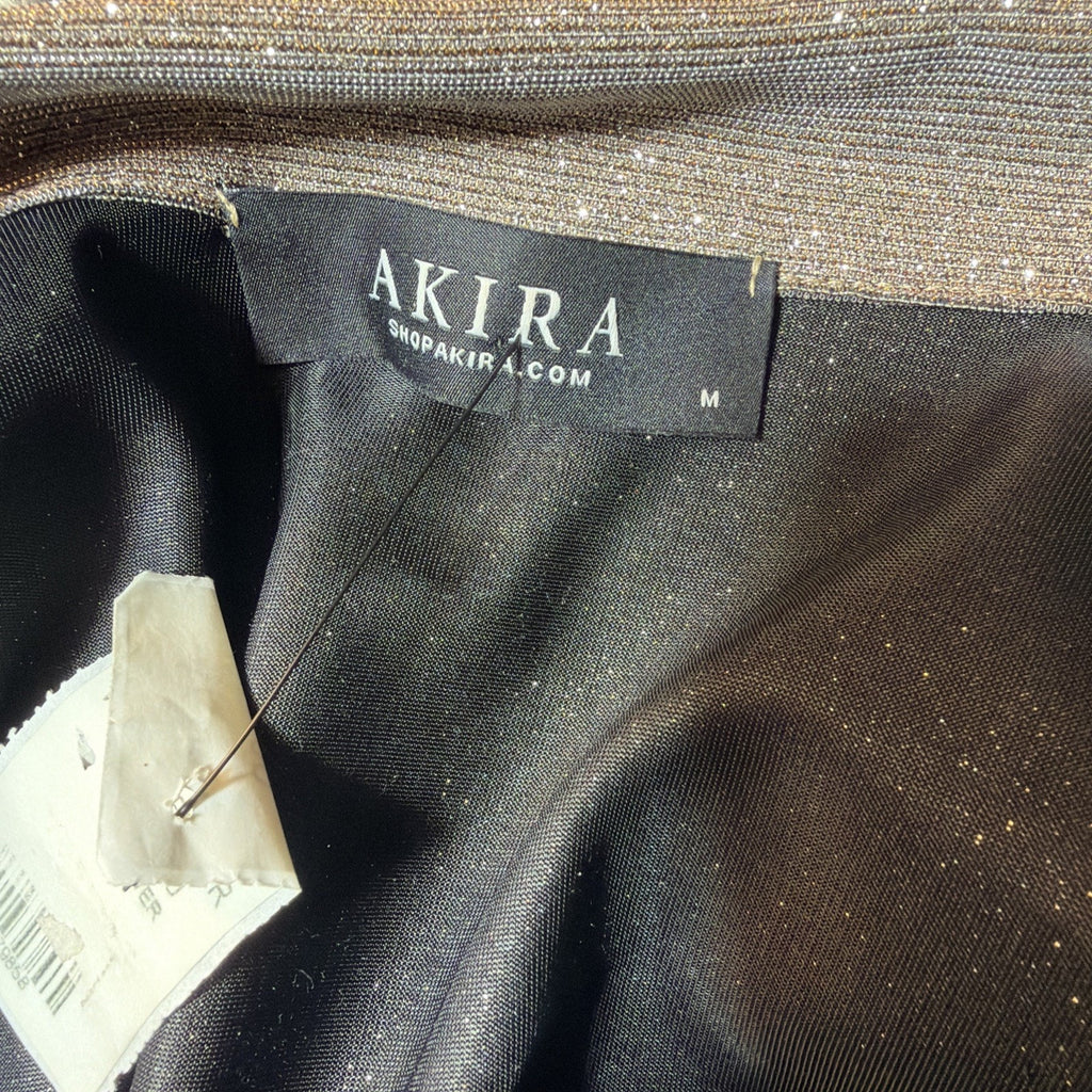 AKIRA Gold Silver Metallic Blazer Sz. Medium NWT