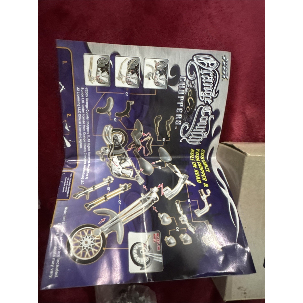2005 *7 IN 1 CUSTOM ORANGE COUNTY MOTORCYCLE CHOPPER KIT *NEW* Open Box #366245