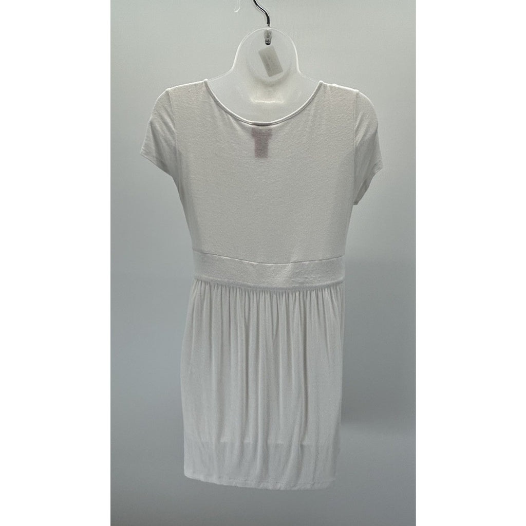 V Cristina Dress Woman's Medium White Stretch.