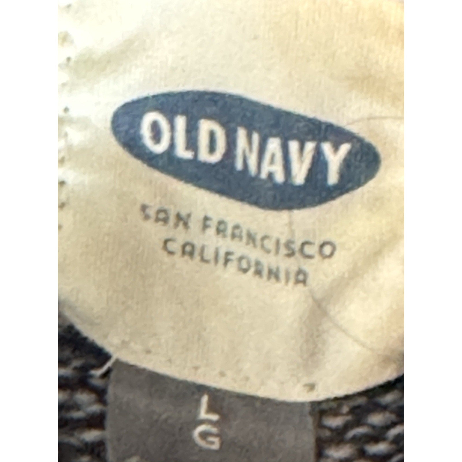 Old Navy Men’s Large Pullover Sweater Navy Blue Long Sleeve Button Neck