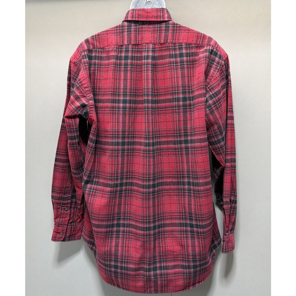 Vtg Ralph Lauren Shirt Mens Sz M Blake Plaid Long Sleeve Flannel Button Down