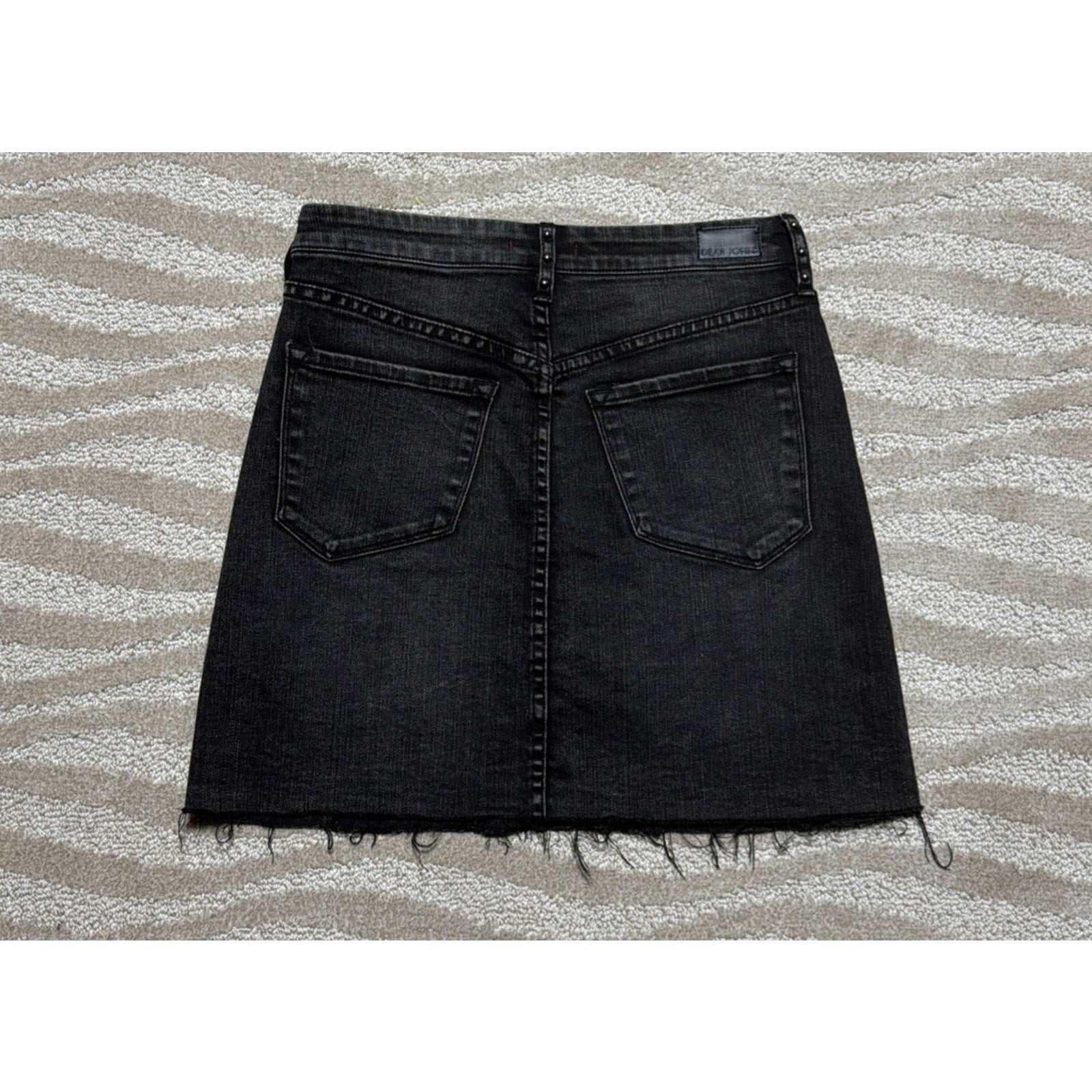 Women’s Dear John Kaylee Studded 5 Pockets Mini Skirt size 26 Stretch
