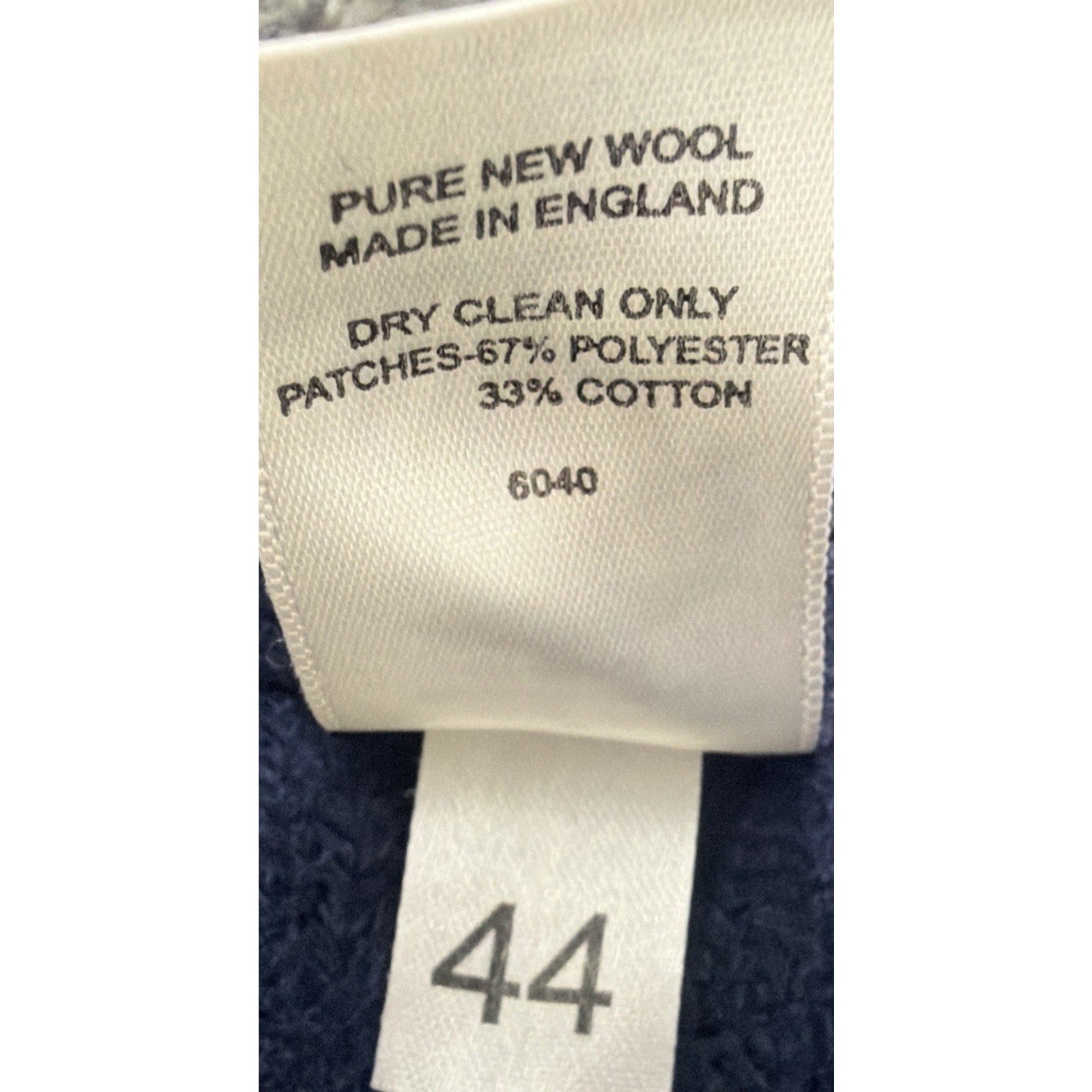 The Marine Shop Size 44 S USMC 100% Pure New Wool Sweater Made In England Blue