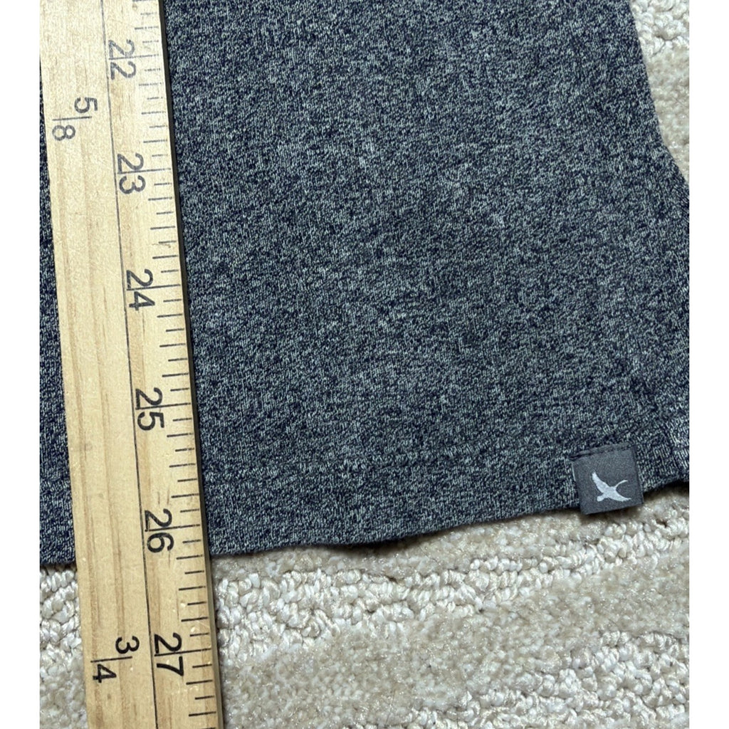 Eddie Bauer Top Womens Size Large Gray Knit Cotton V-Neck Long Sleeve Pullover